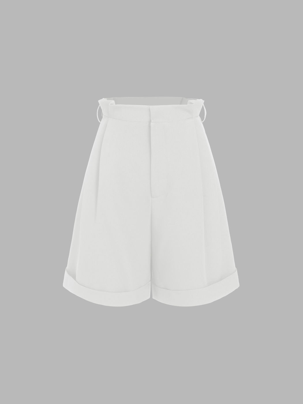 High Waist Wide Leg Bermuda Shorts