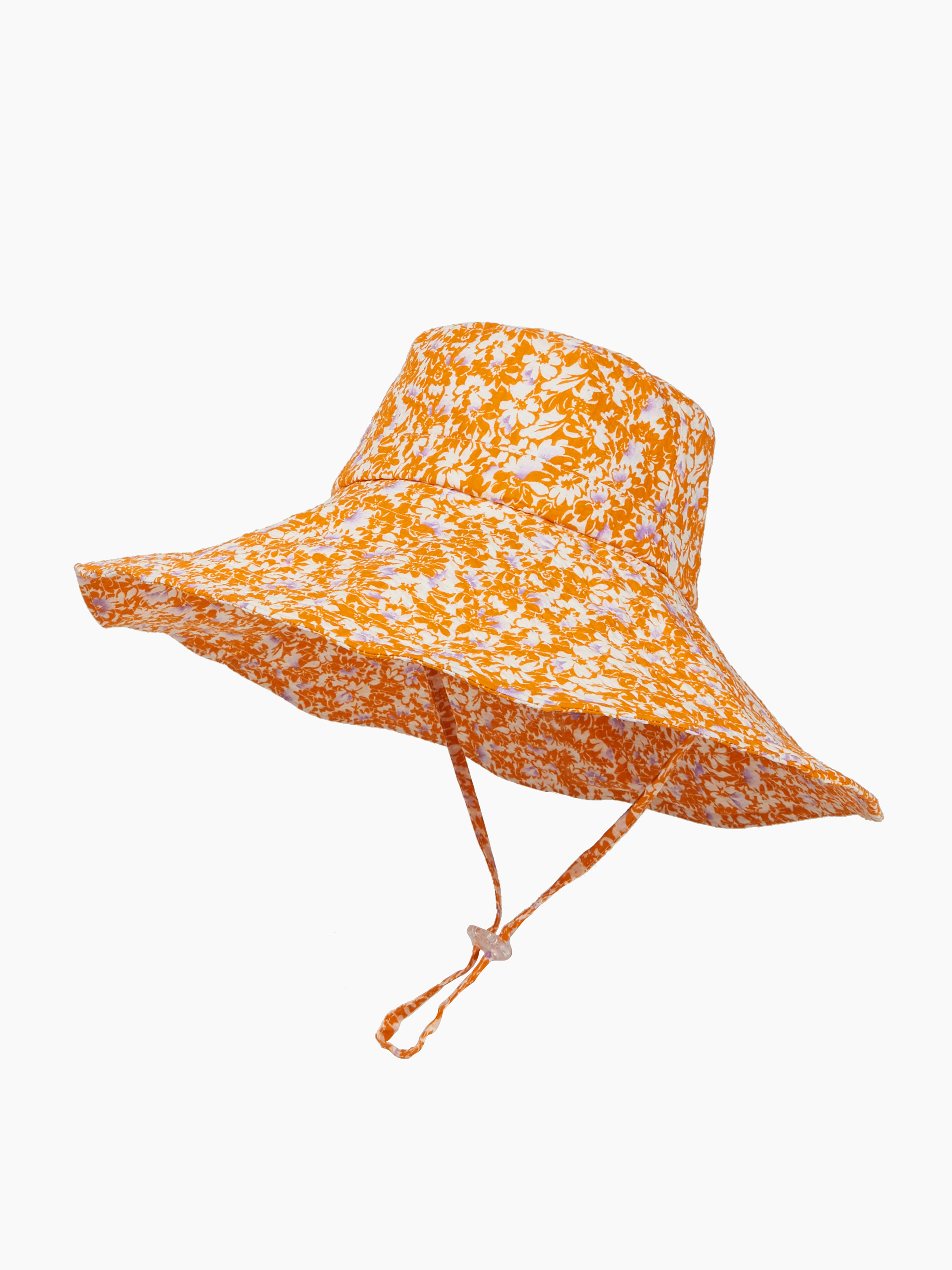 Floral Adjustable Bucket Hat - Cider