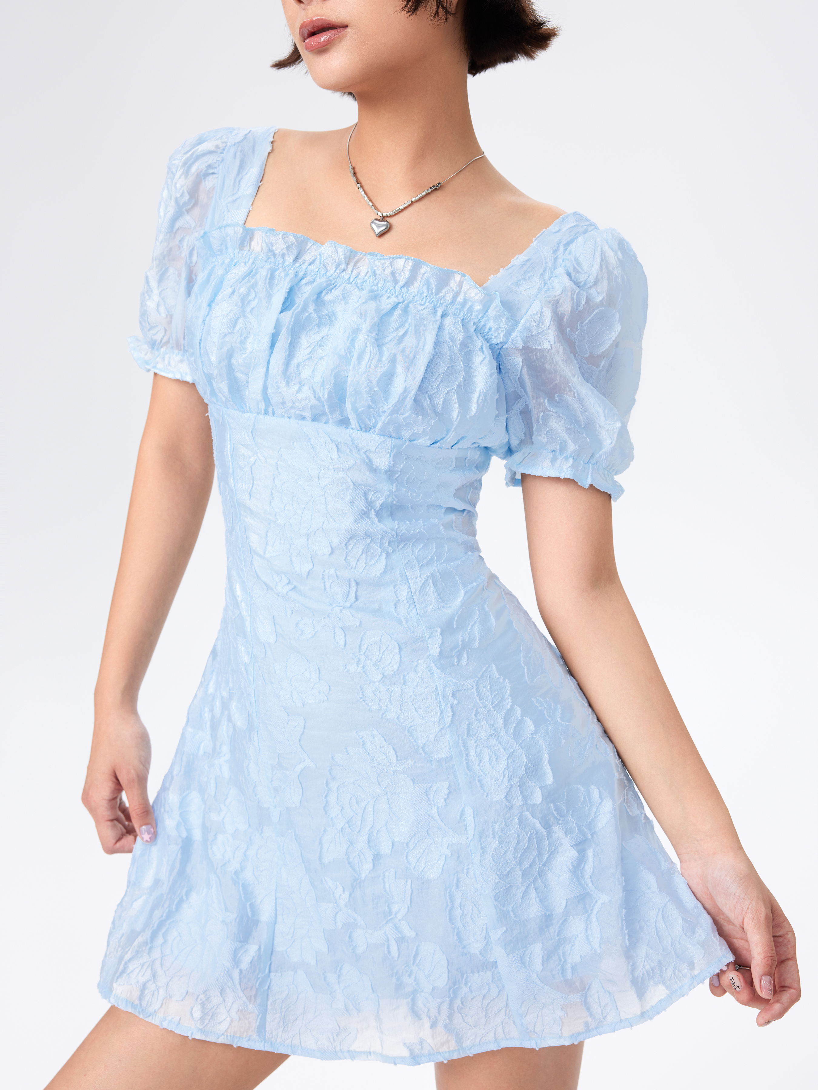 Puff Sleeve Dresses - Cider