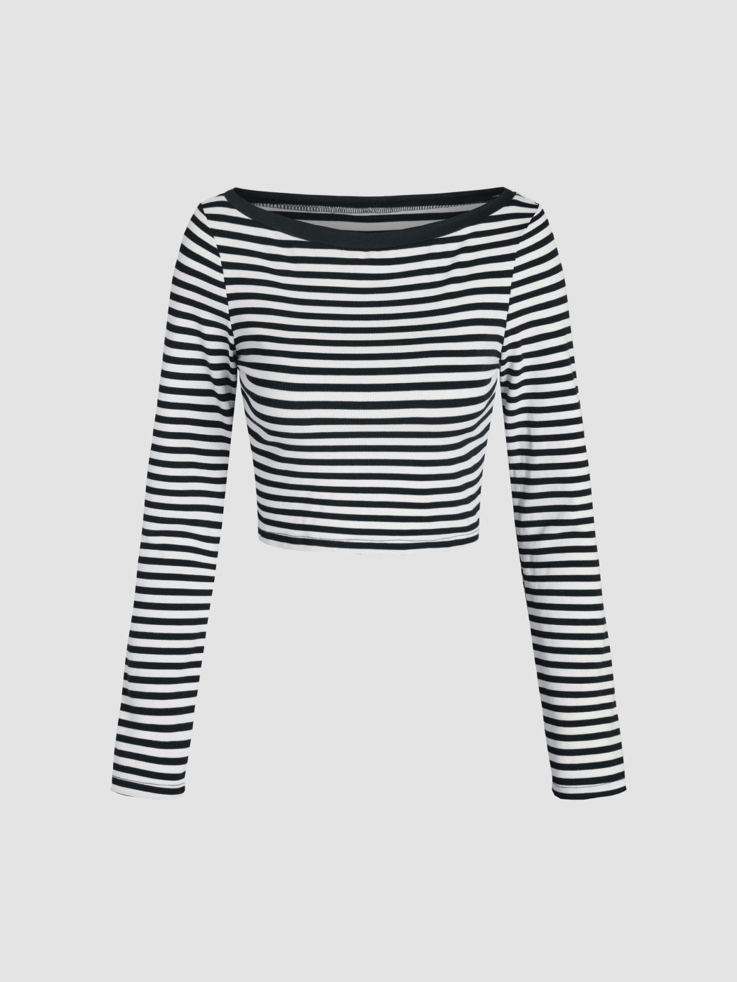 Striped Long Sleeve Top - Cider
