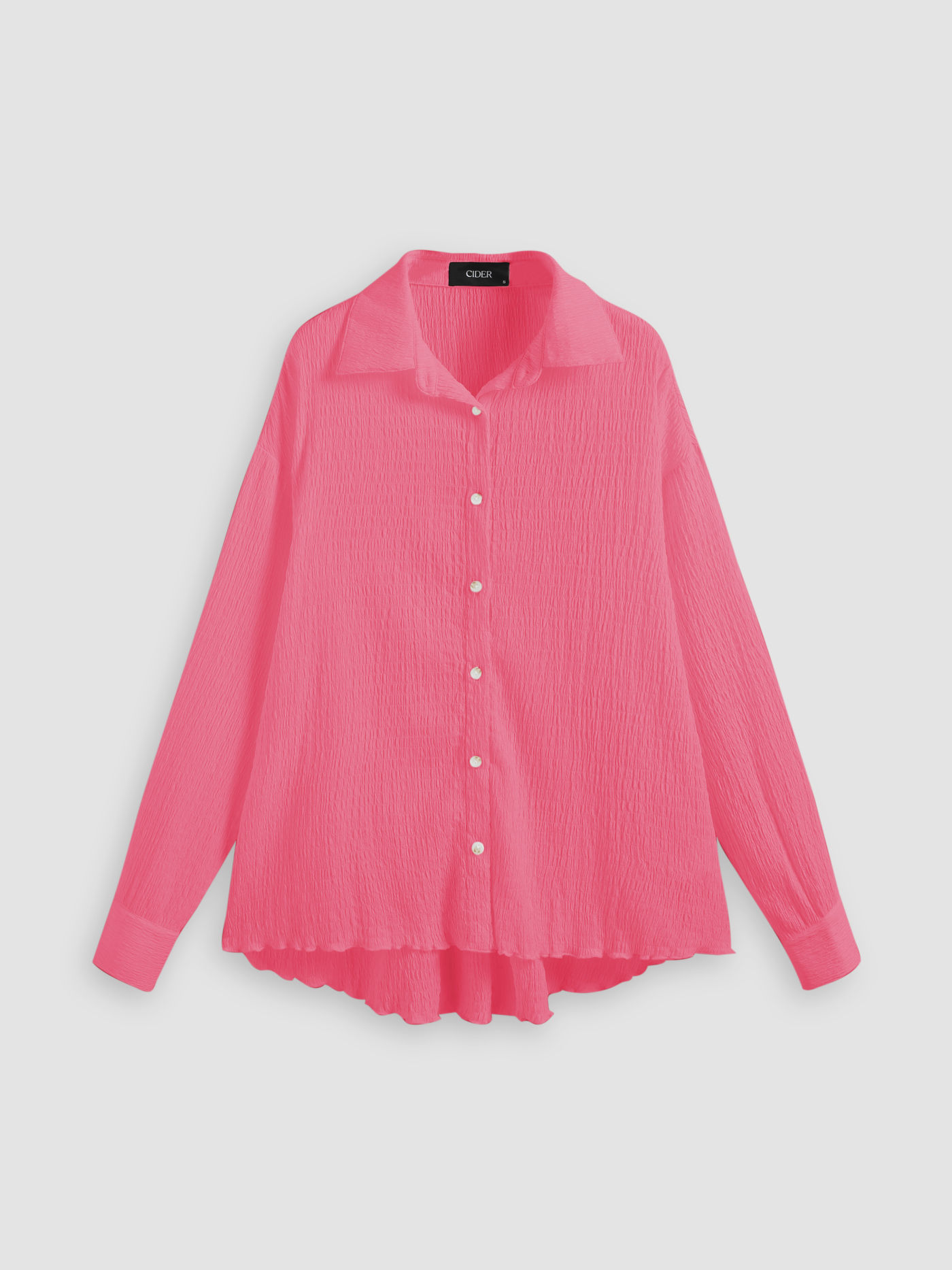 Woven Texture Button Up Shirt