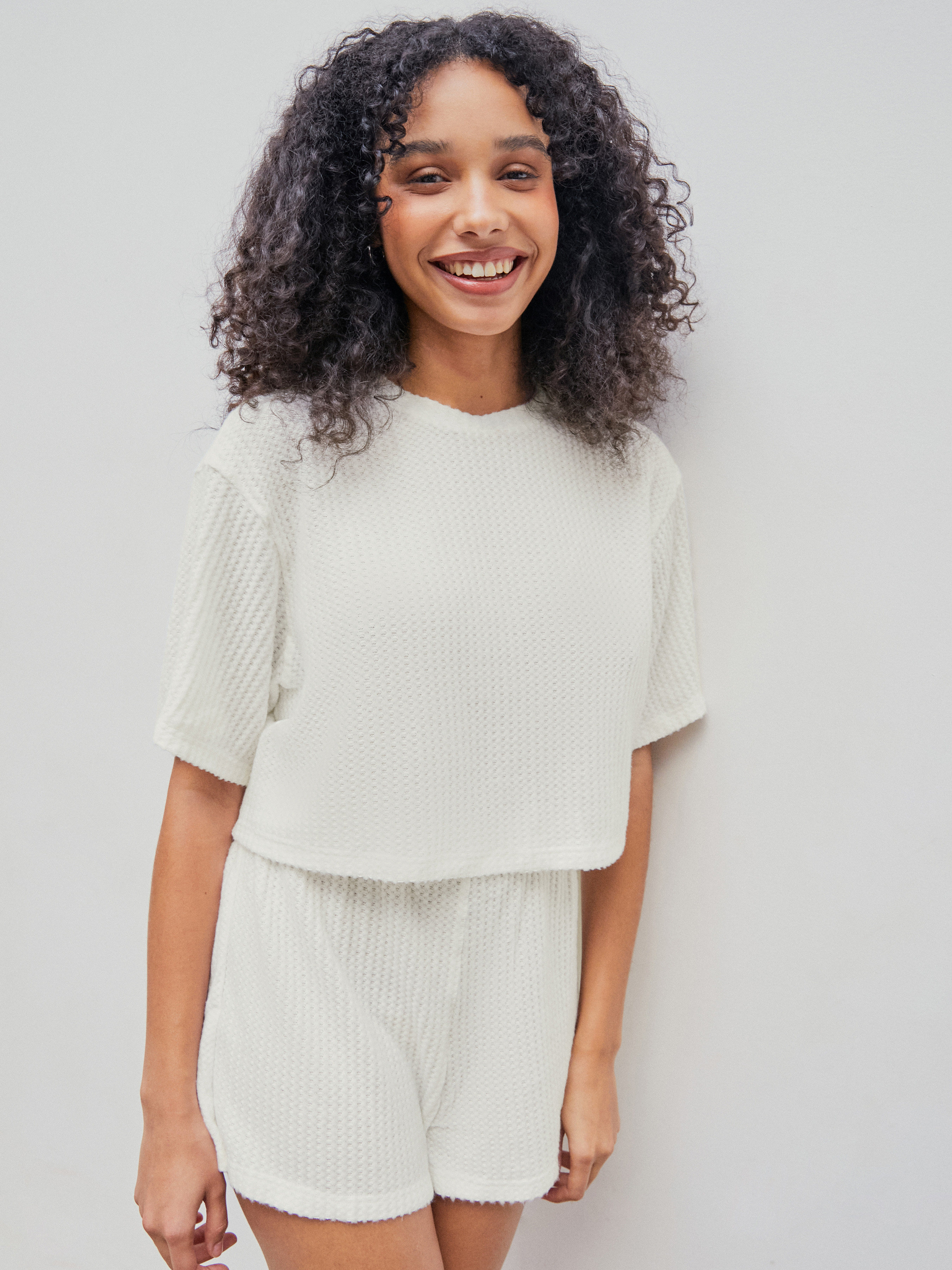 Short Sleeve Top & Shorts Lounge Set Cider