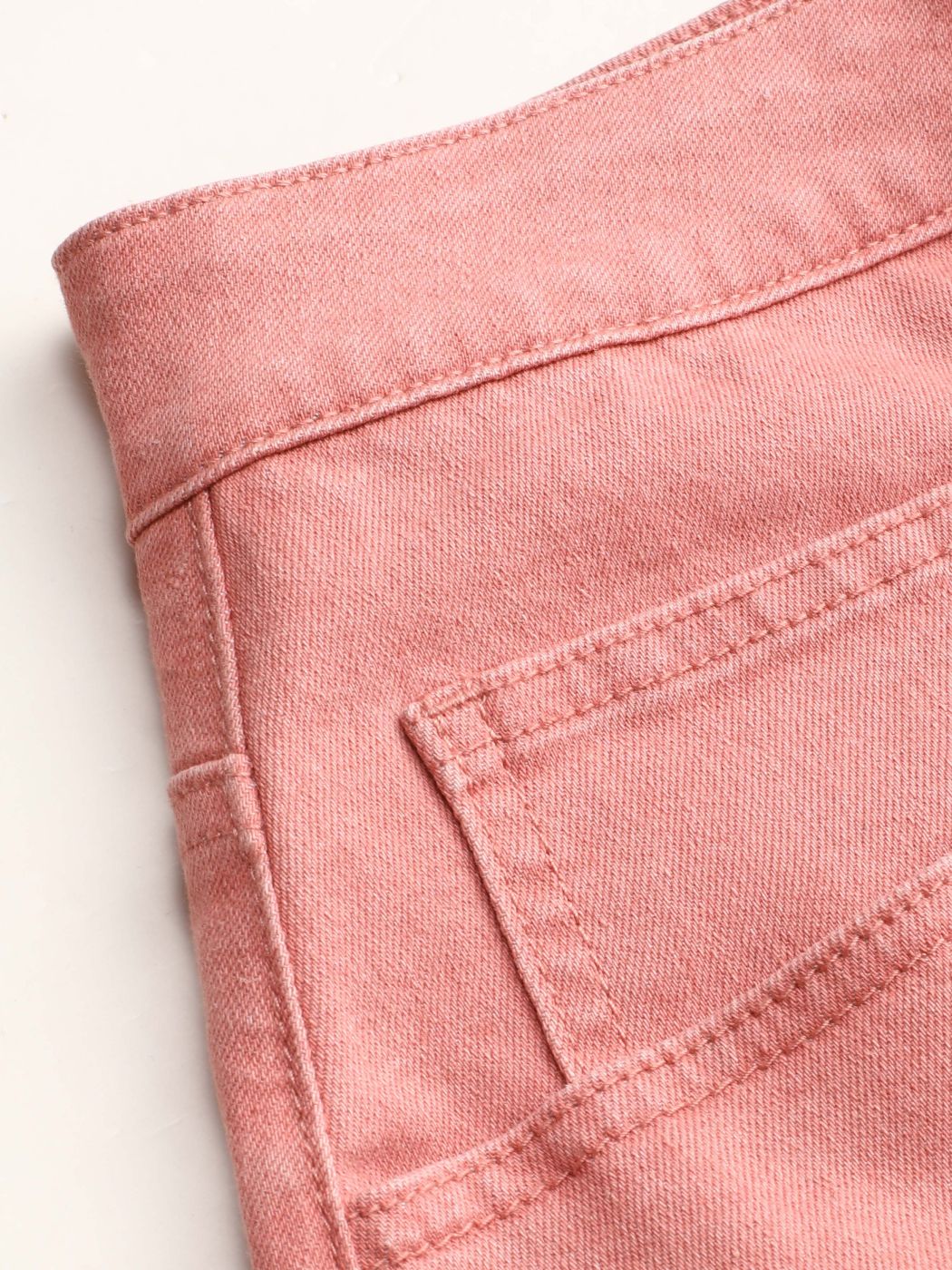 Denim Roll Hem Pocket Shorts Curve & Plus