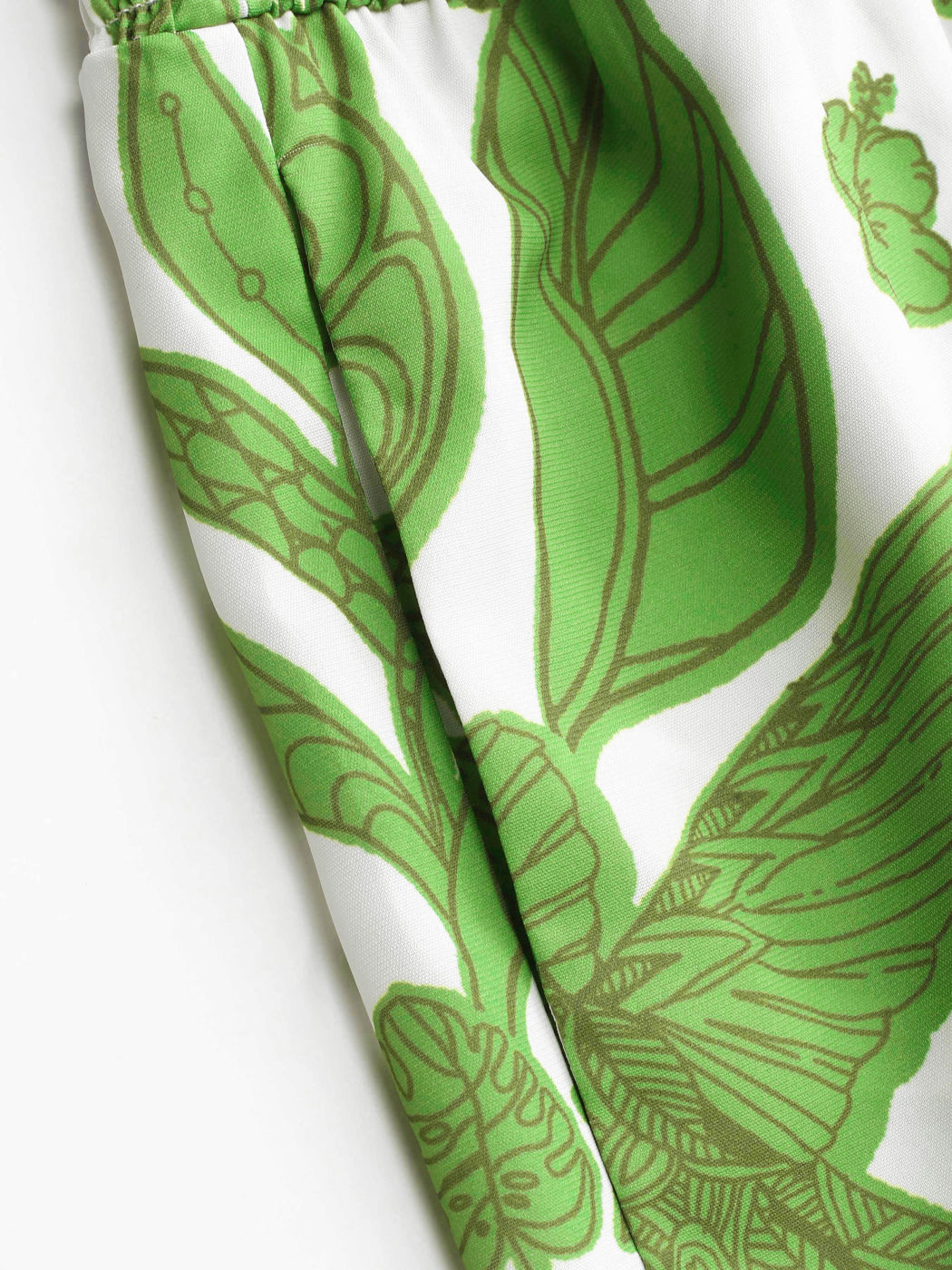 Boho Tropical & Animal Straight Leg Trousers Curve & Plus