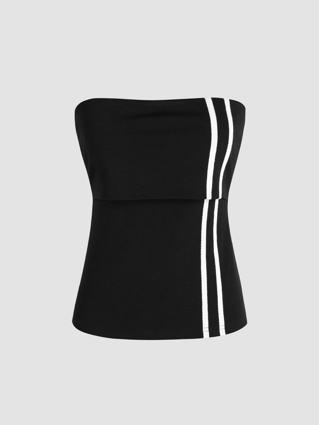 Tube Striped Crop Top