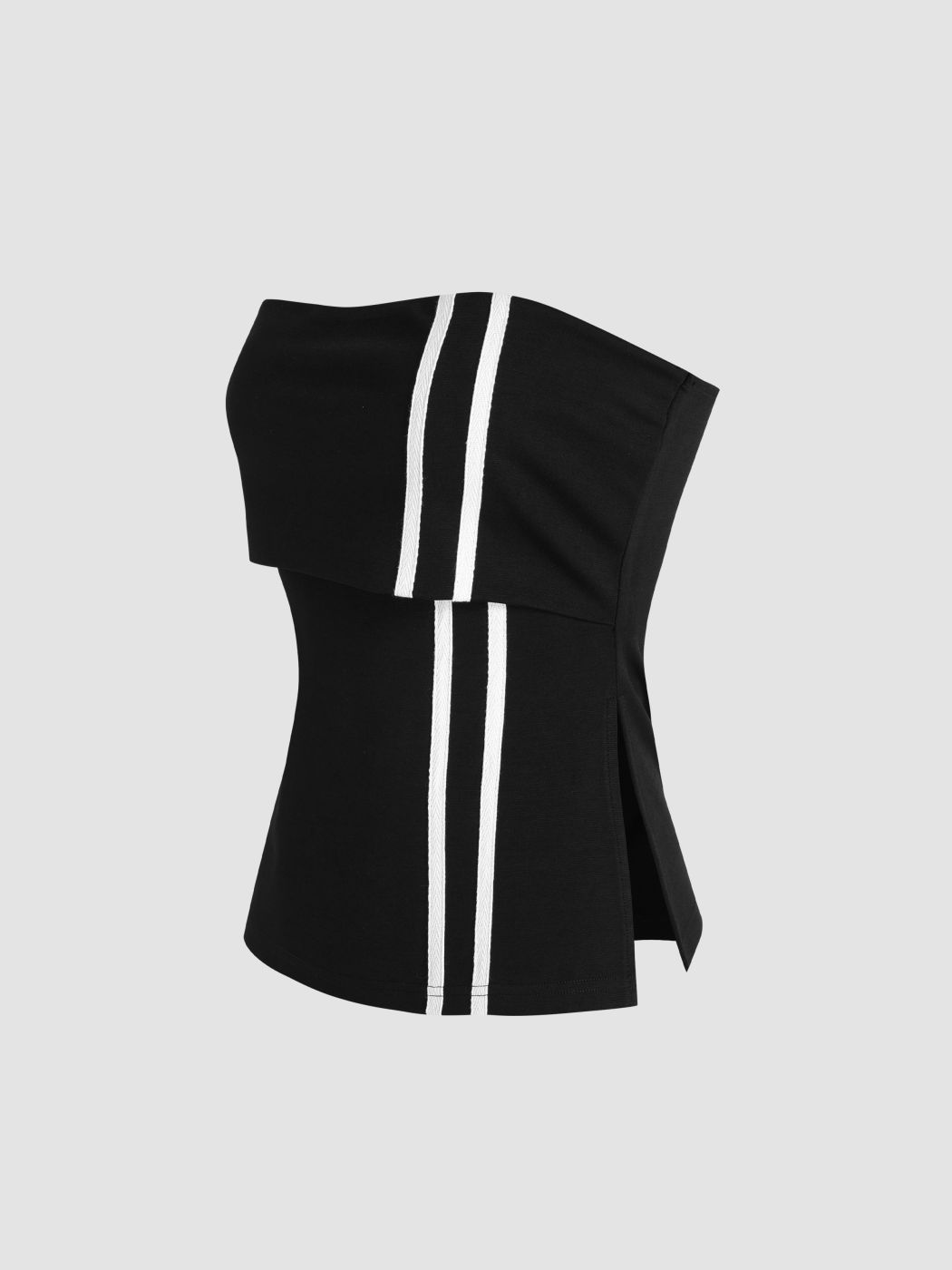 Tube Striped Crop Top