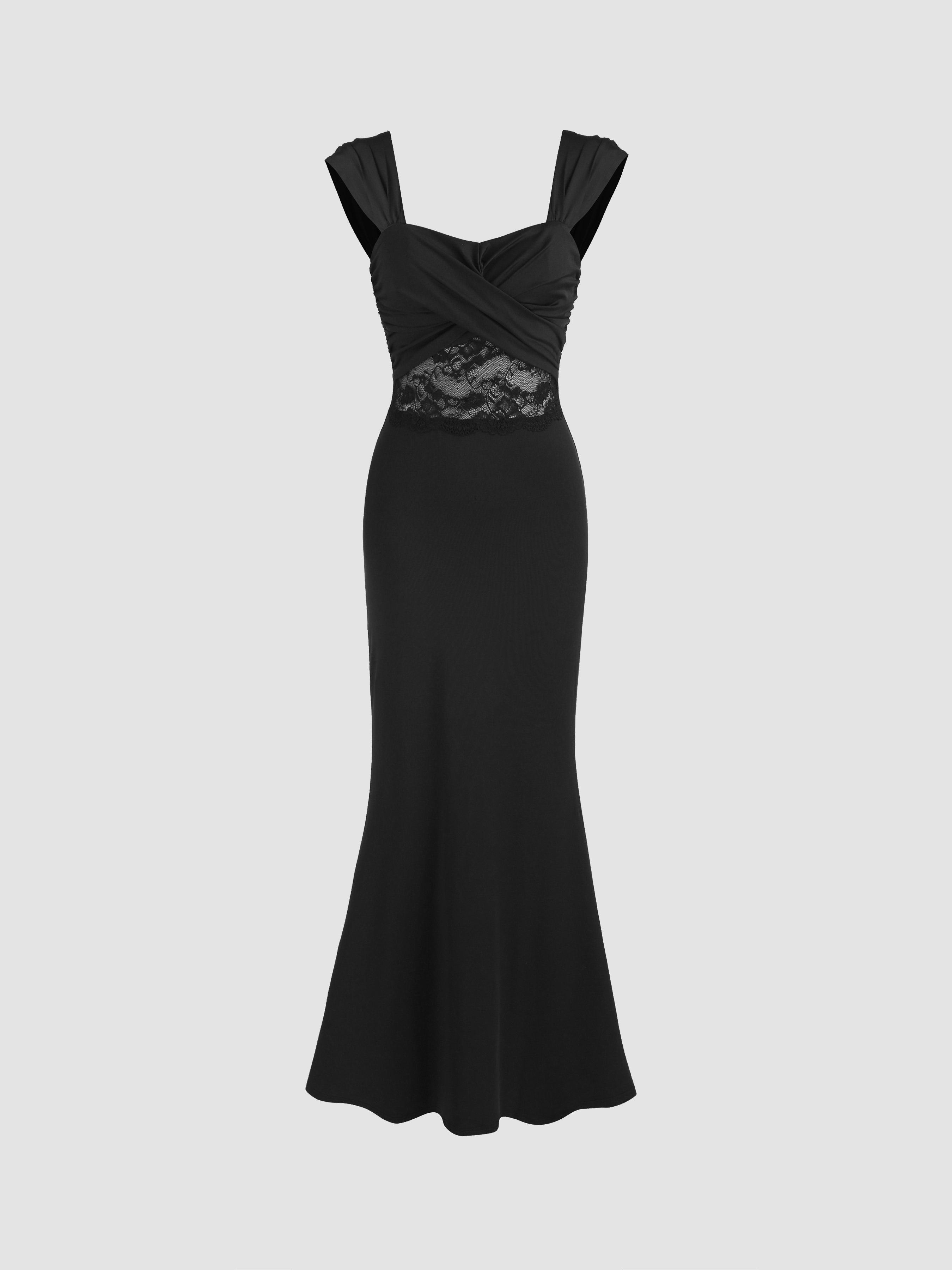 Meander Aquamarine Crepe Maxi Dress main image 1