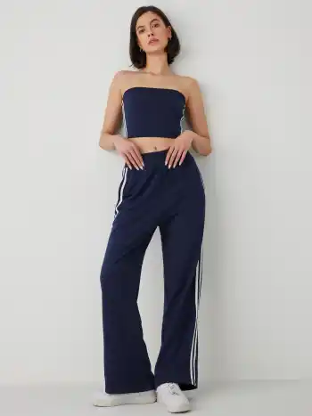 Sweatpants mit elastischem Bund und Kontraststreifen