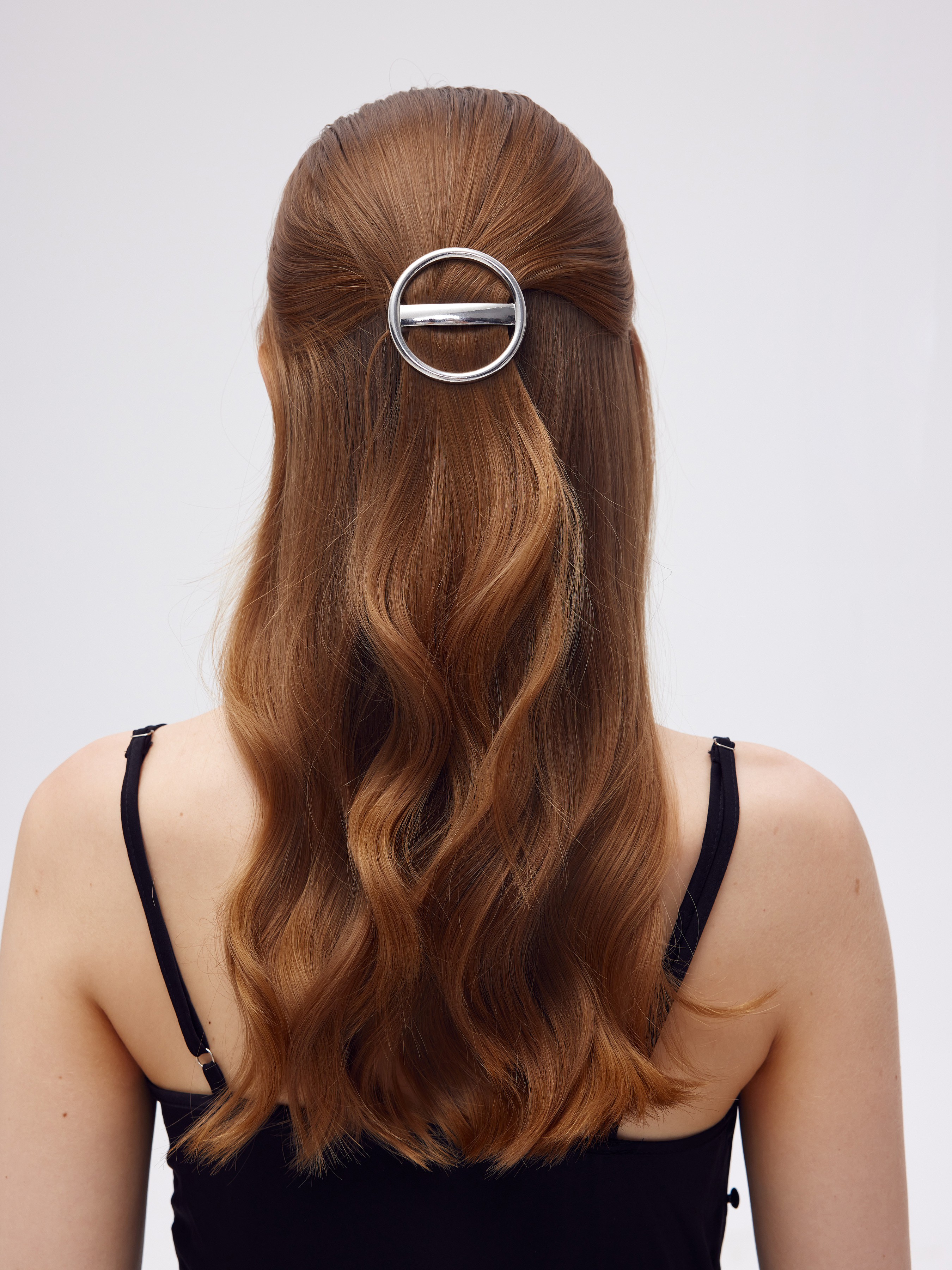 2pcs Iron Round Hair Clip For School Daily Casual Work
