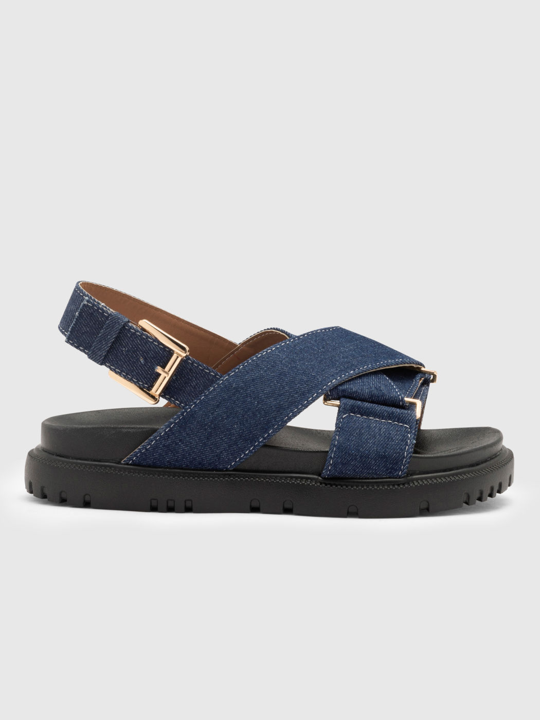  Jeans Kreuzriemen Sandalen