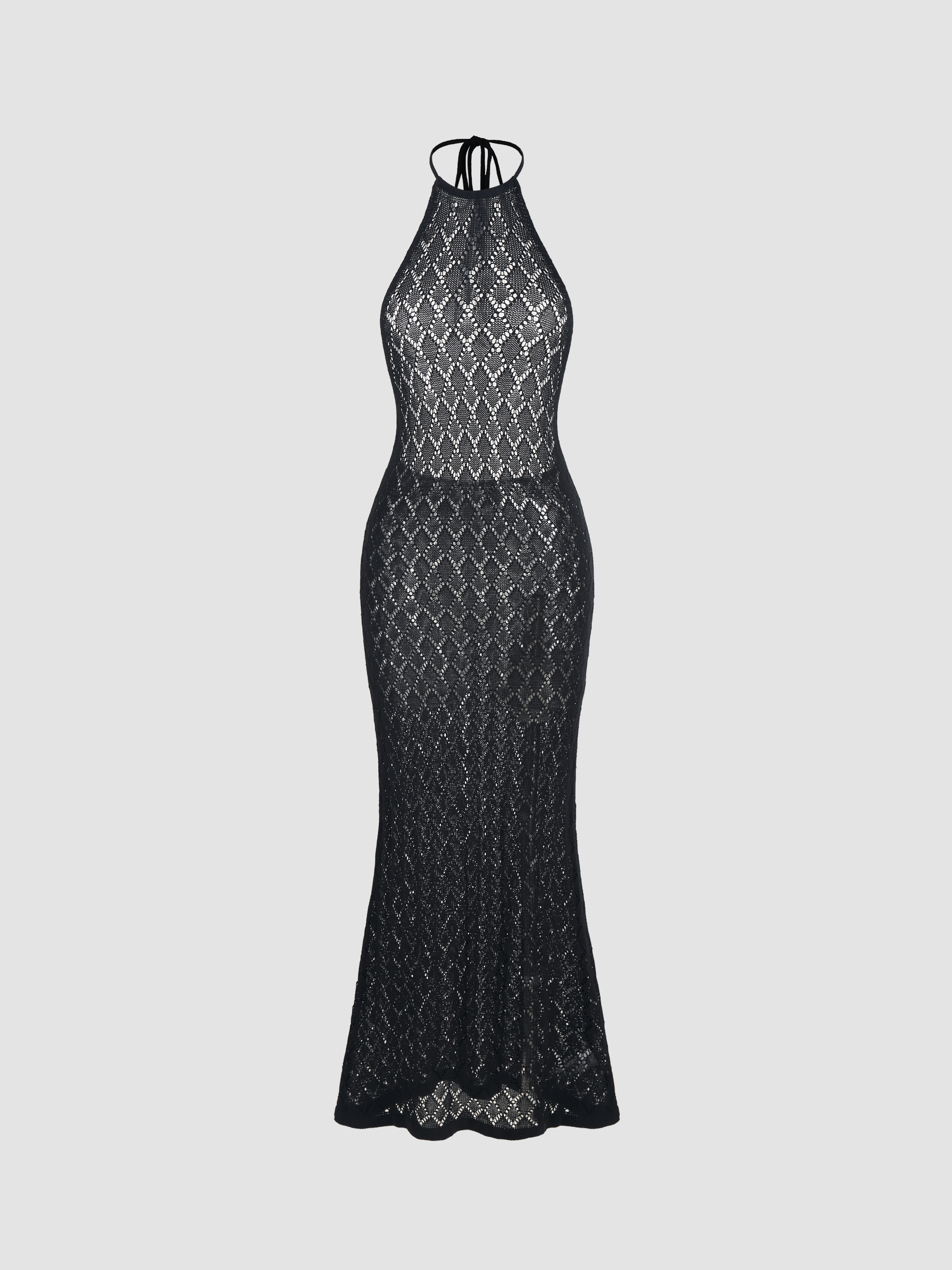 Maxi Skirt Sexy Crochet Knitted Long Skirt: See Through Side Slit Beach Cover Up For Summer Vacations From Clothesyes, $25.22