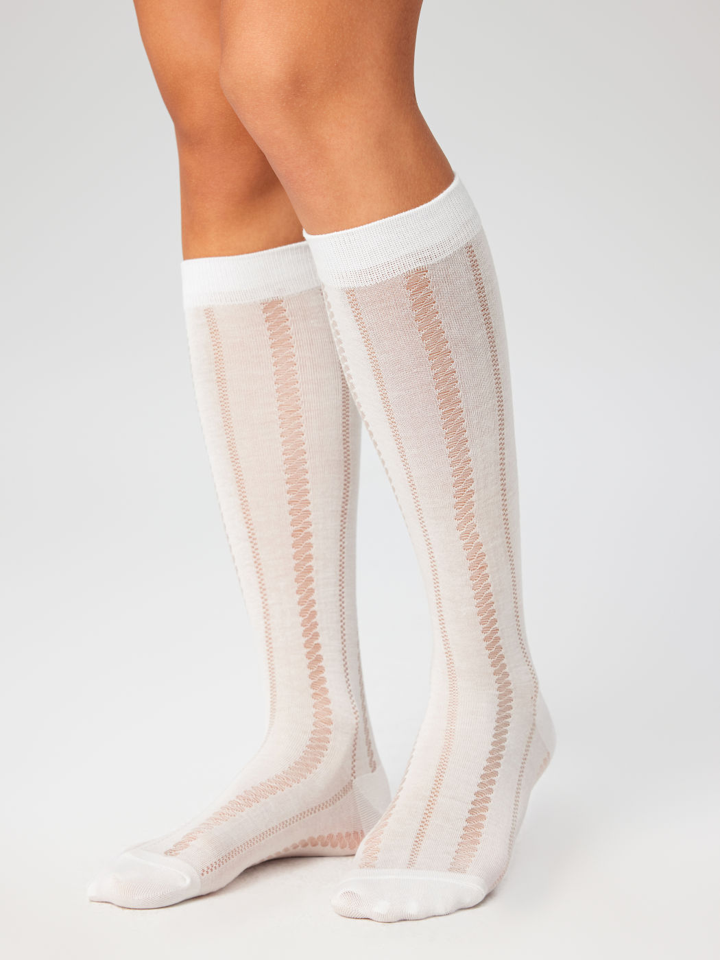 Gestreifte Wadensocken