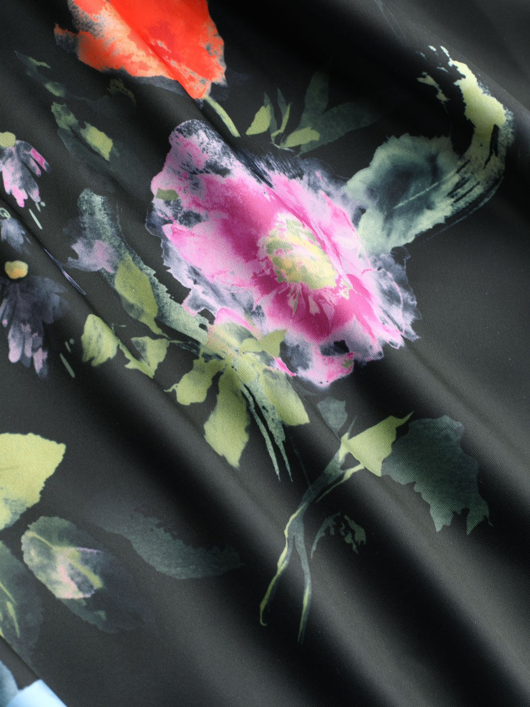 Floral Tie Back Mermaid Midi Dress Curve & Plus