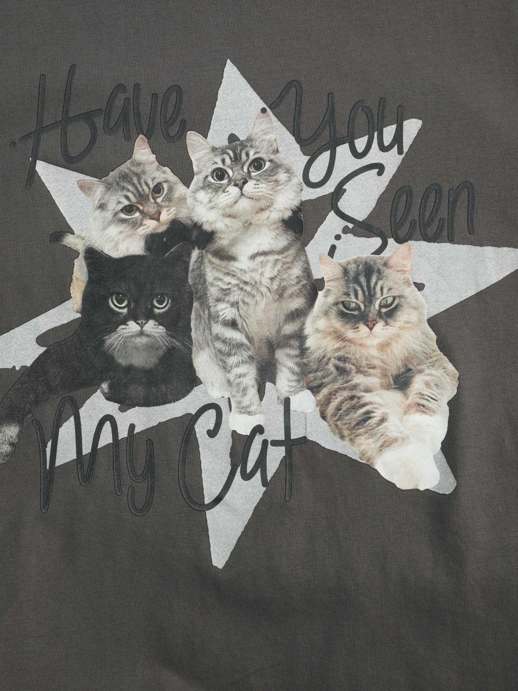 Hast du meine Katzenmuster Kurzarm-T-Shirt gesehen