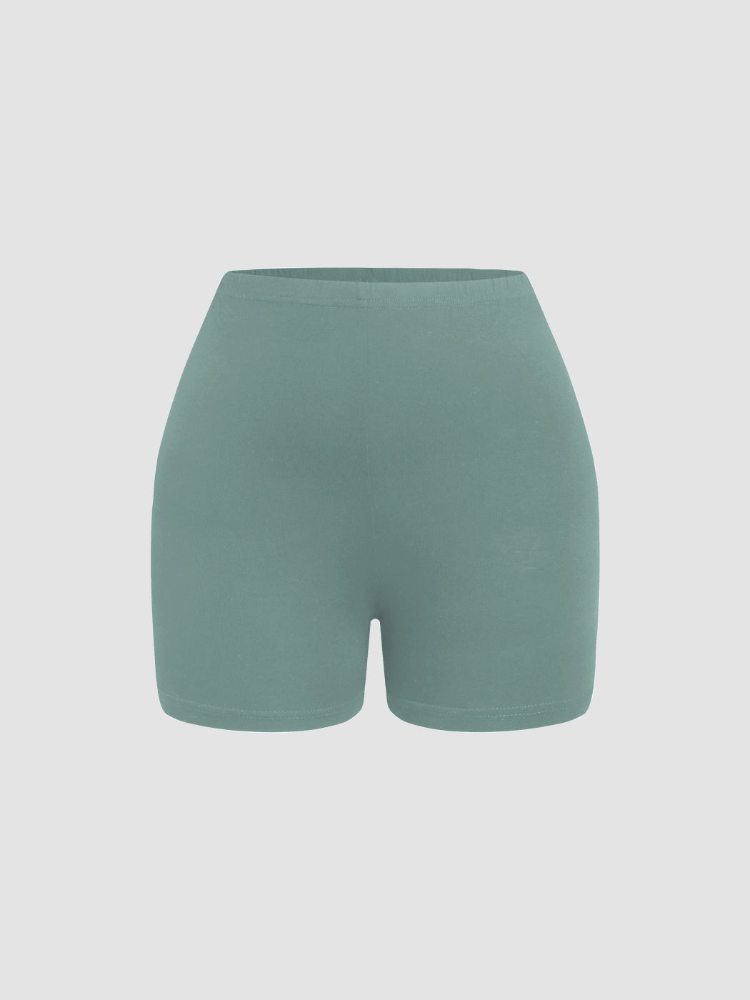 Solid gestrickte Mini-Shorts
