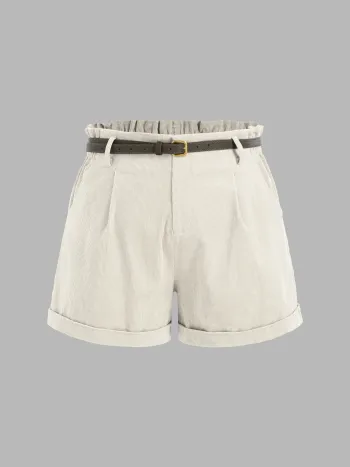 Short en velours côtelé mini Curve & Plus