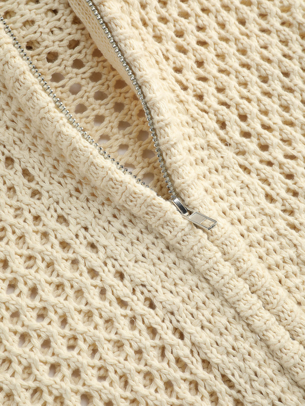 Casual Daily Solid Color Hollow Out Pocket Cardigan CollarCardigans main image 0