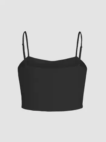 Crop Top Classique Uni Curve & Plus