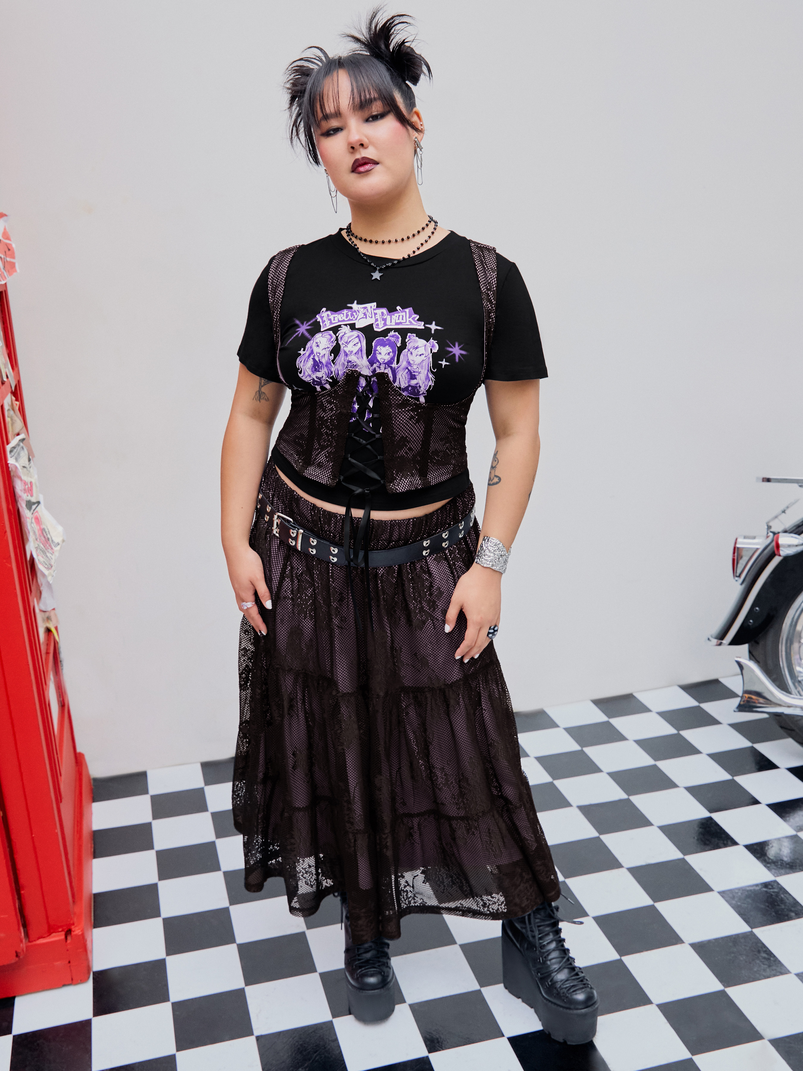 Knit Fabric Cider X Bratz Curve Pretty N Punk Graphic Baby