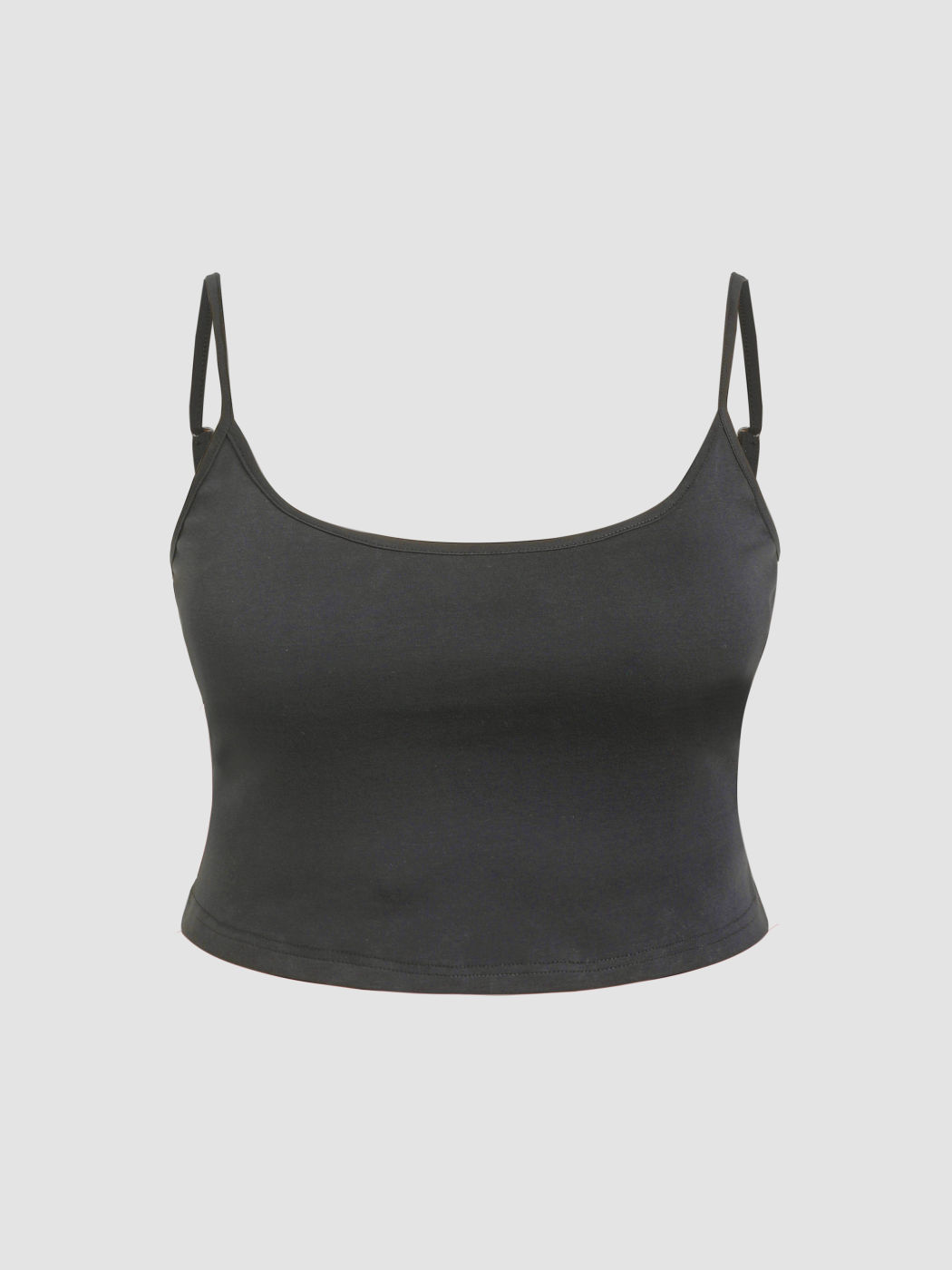 Set Top Cami Corto con Scollo a U e Pantaloncini a Gamba Larga con Coulisse Taglie Forti