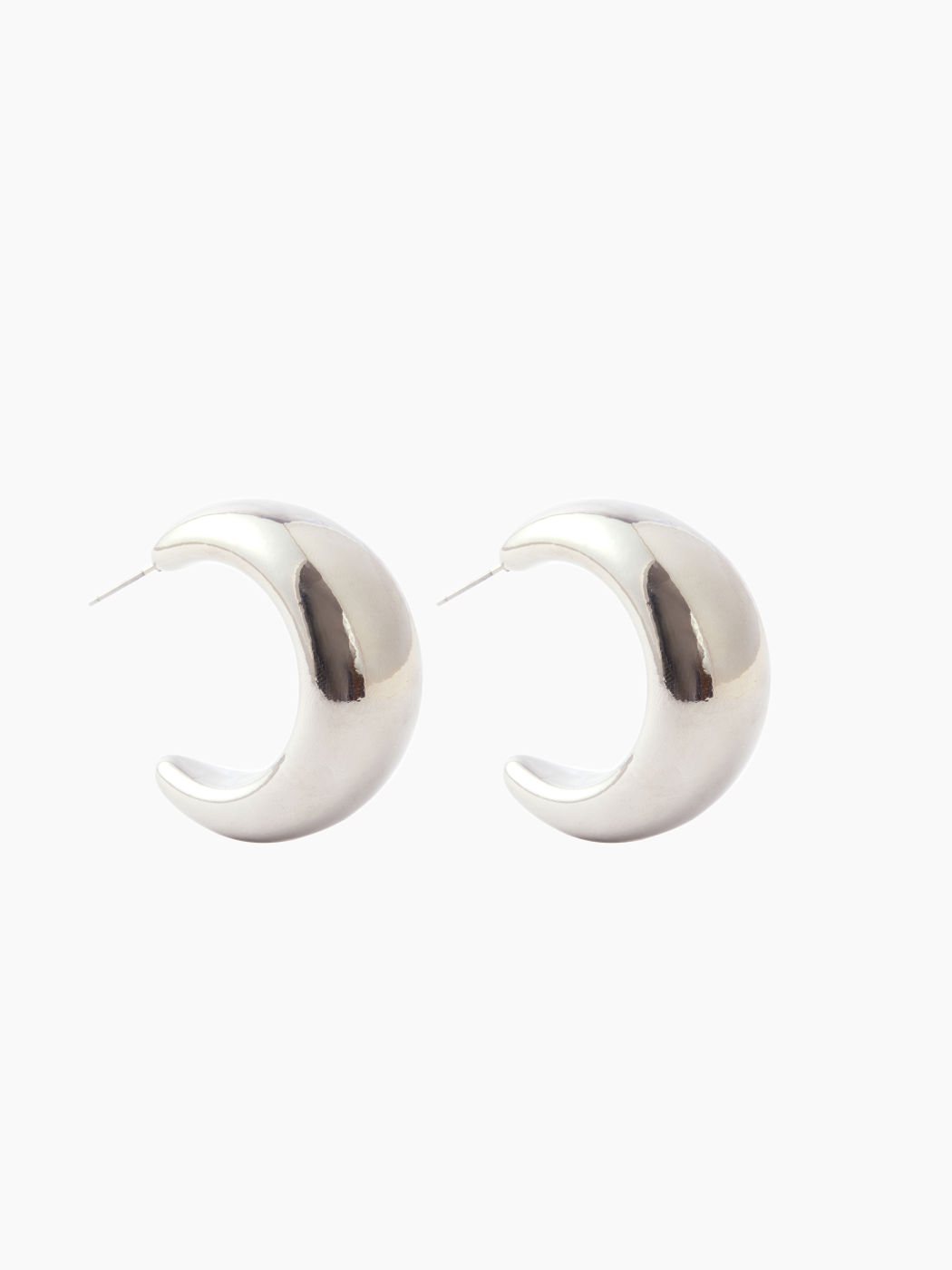 ABS C-shaped Hoop Earrings For Daily Casual Music Festival/Live House ...