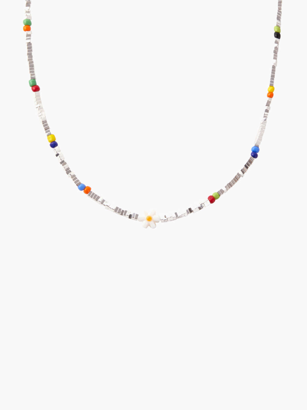 Alloy Beaded Flower Decor Necklace For School Daily Casual Holiday