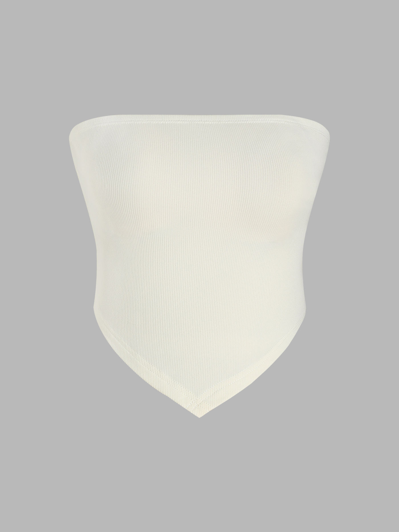 Rib Solid Tube Top