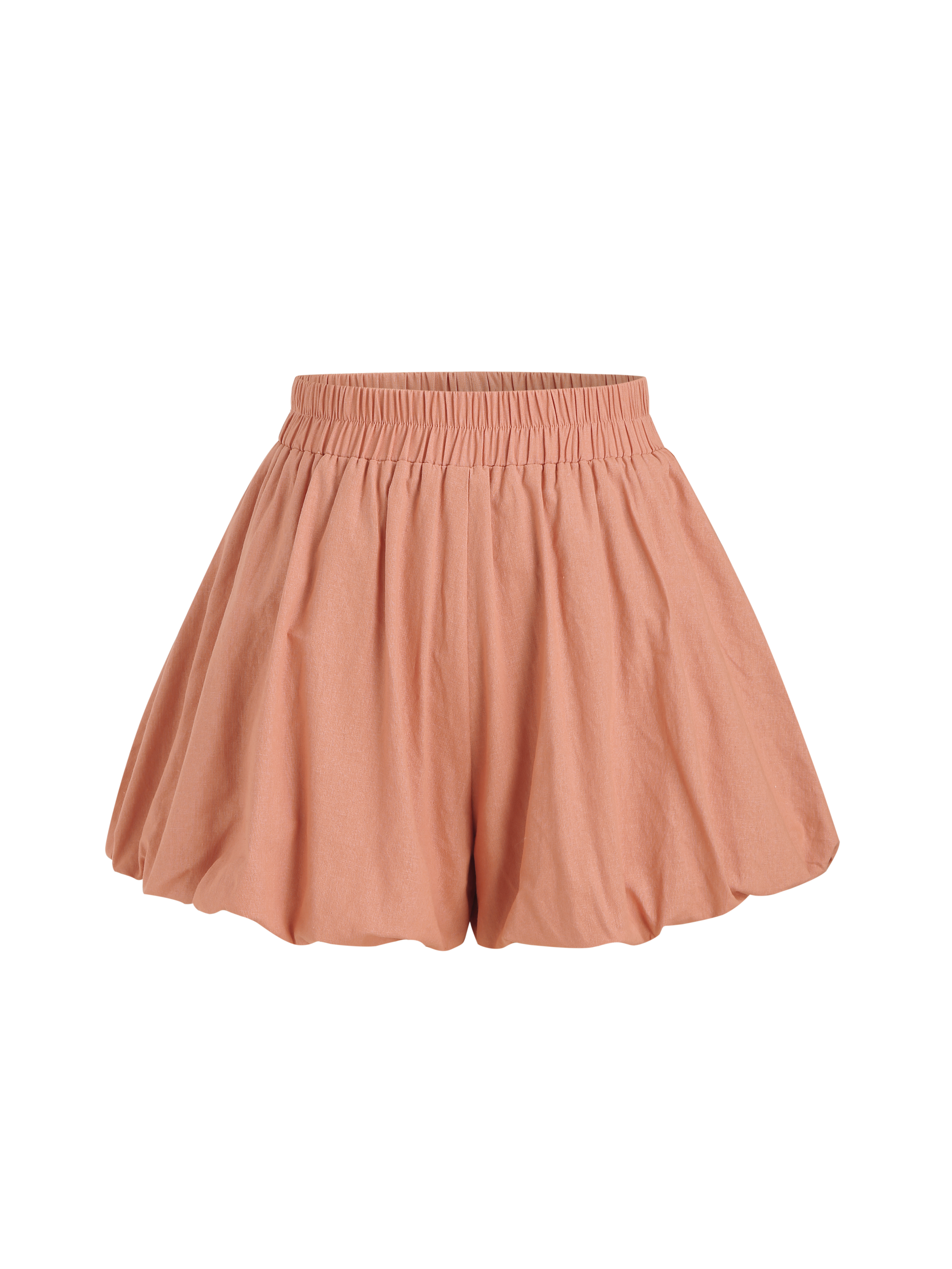 Bubble Ballon Puffball Woven Mid Waist Elastic Waist Bubble