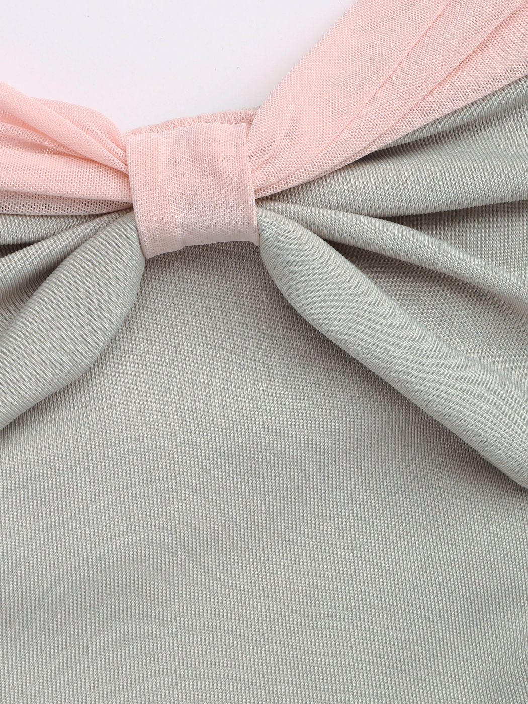 Jersey Jersey Offshoulder Bow Top For Date Picnic Outdoor