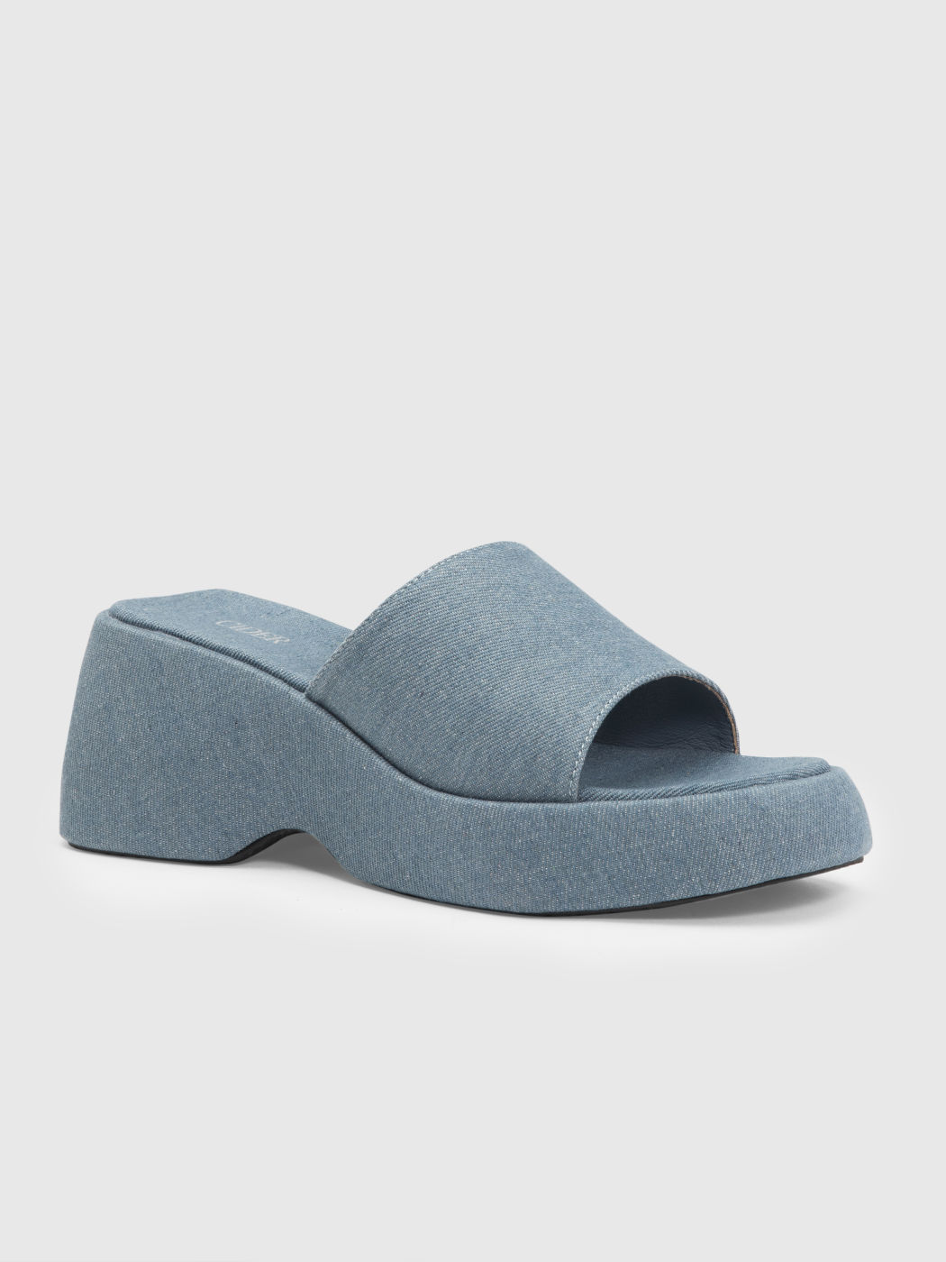 Single Band Chunky Heeled Slippers