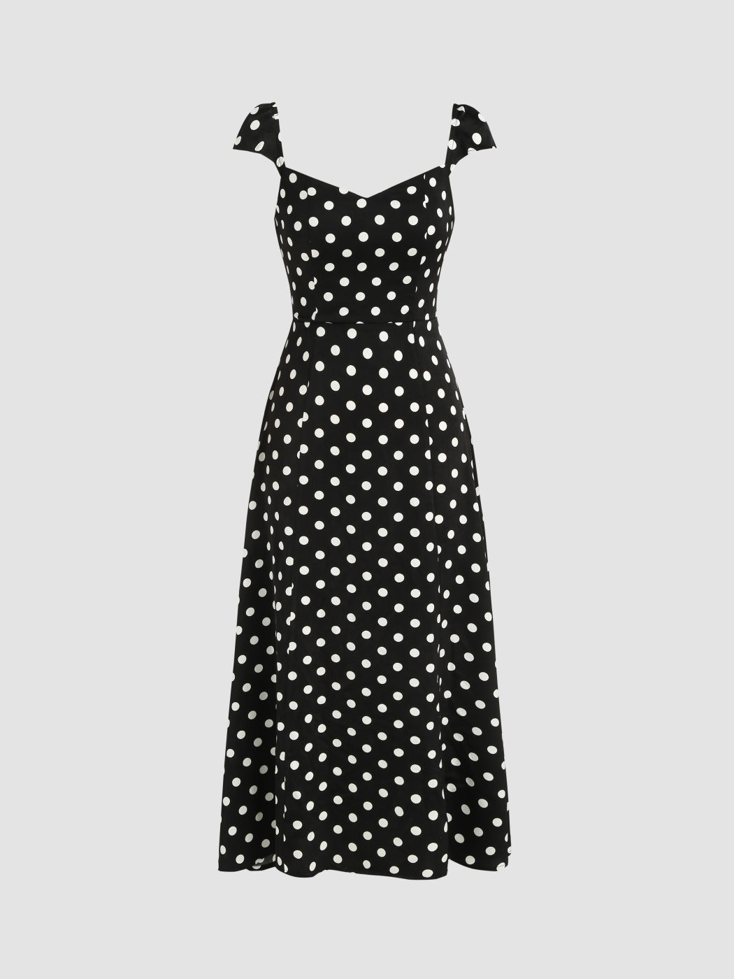Gepunktetes Maxikleid