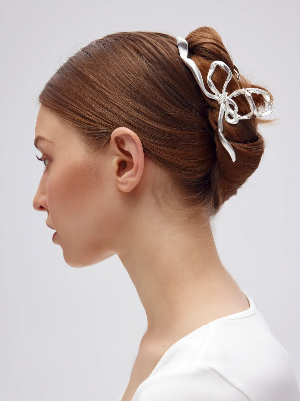 Irregular Metalic Bowknot Hair Claw