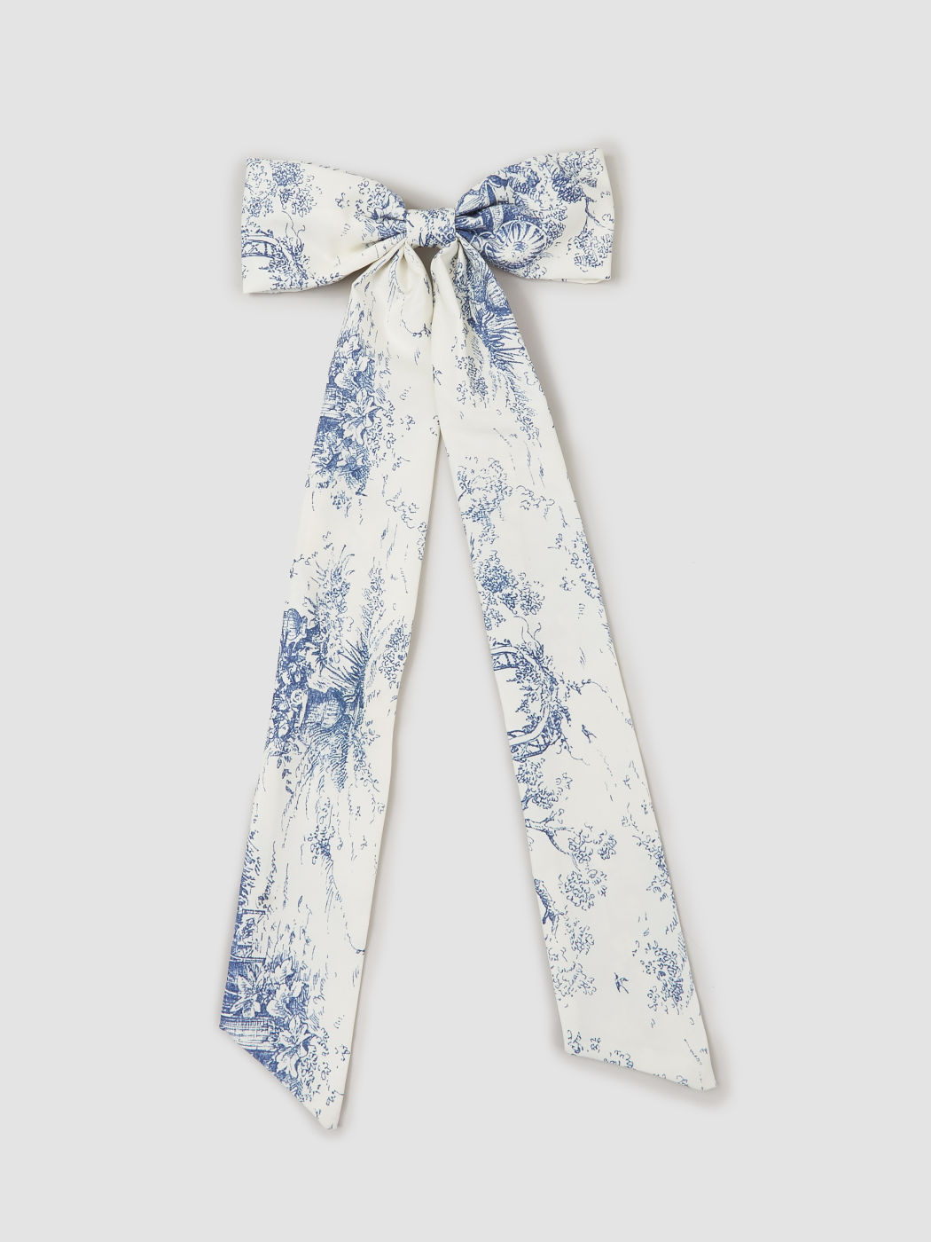 Toile de Jouy Pattern Bowknot Hair Clip