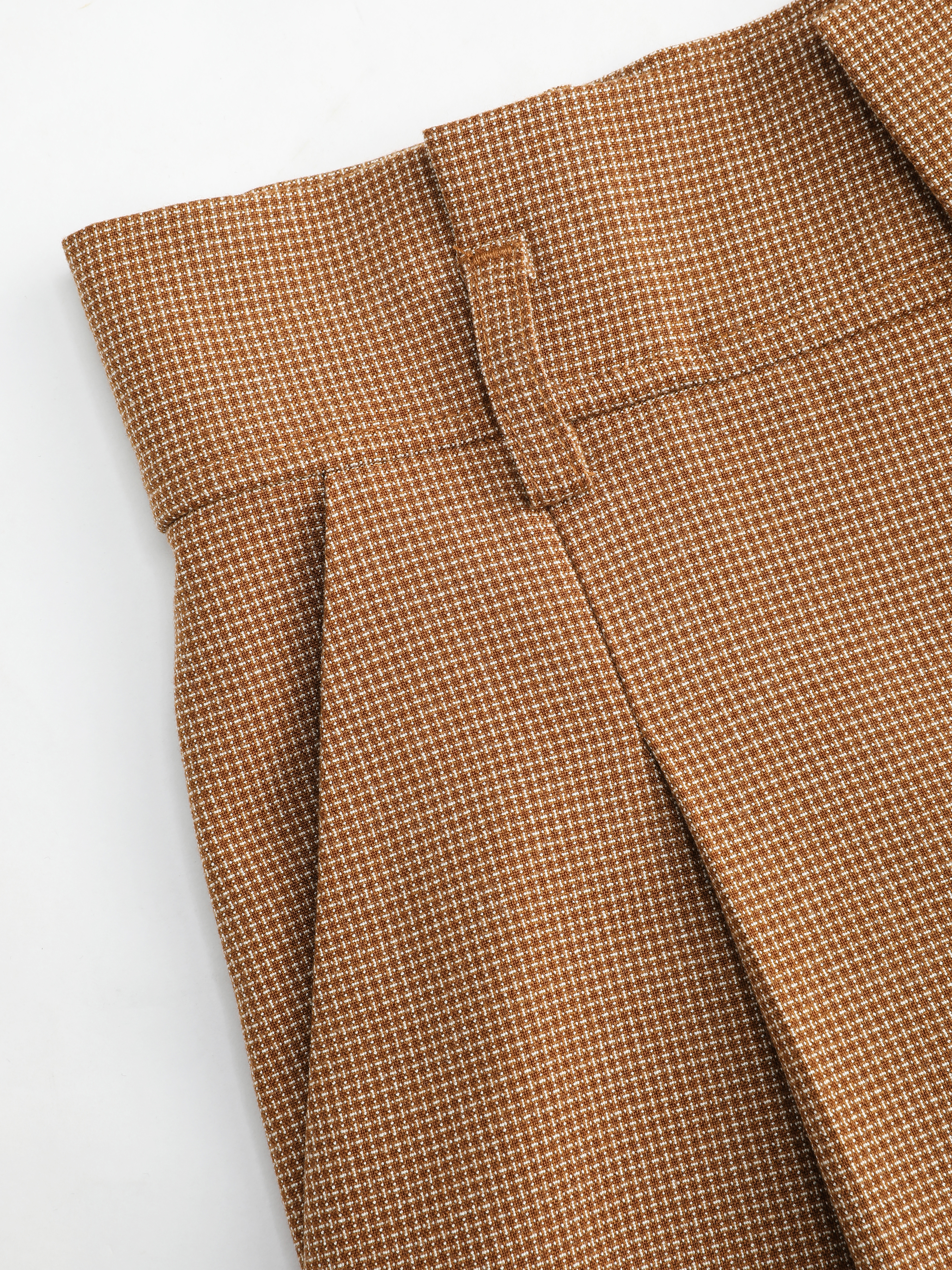 High Waist Check Pocket Wide Leg Trousers For School Daily