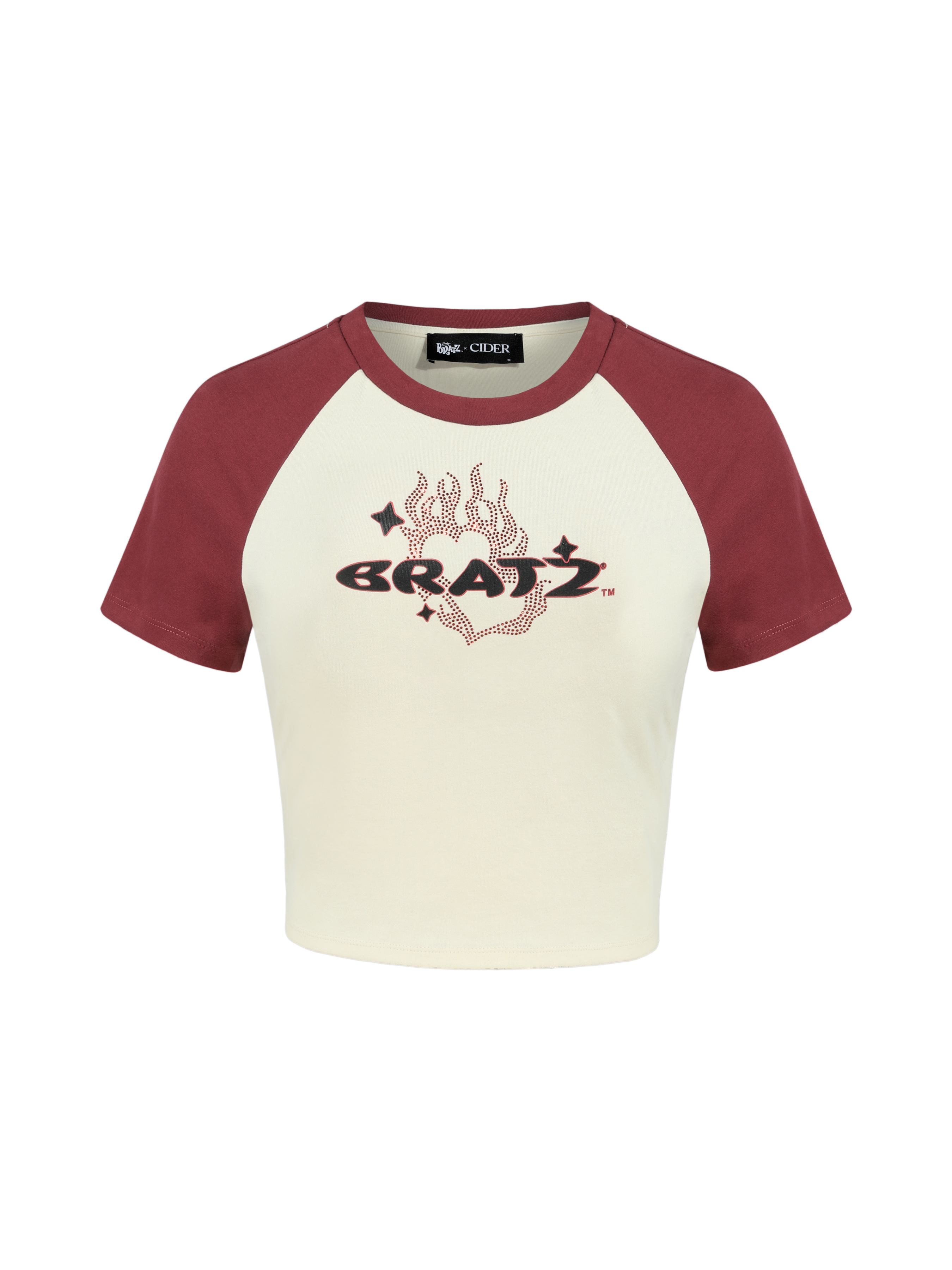 Woven Cider X Bratz Two-Tone Logo Baby Tee For School Daily