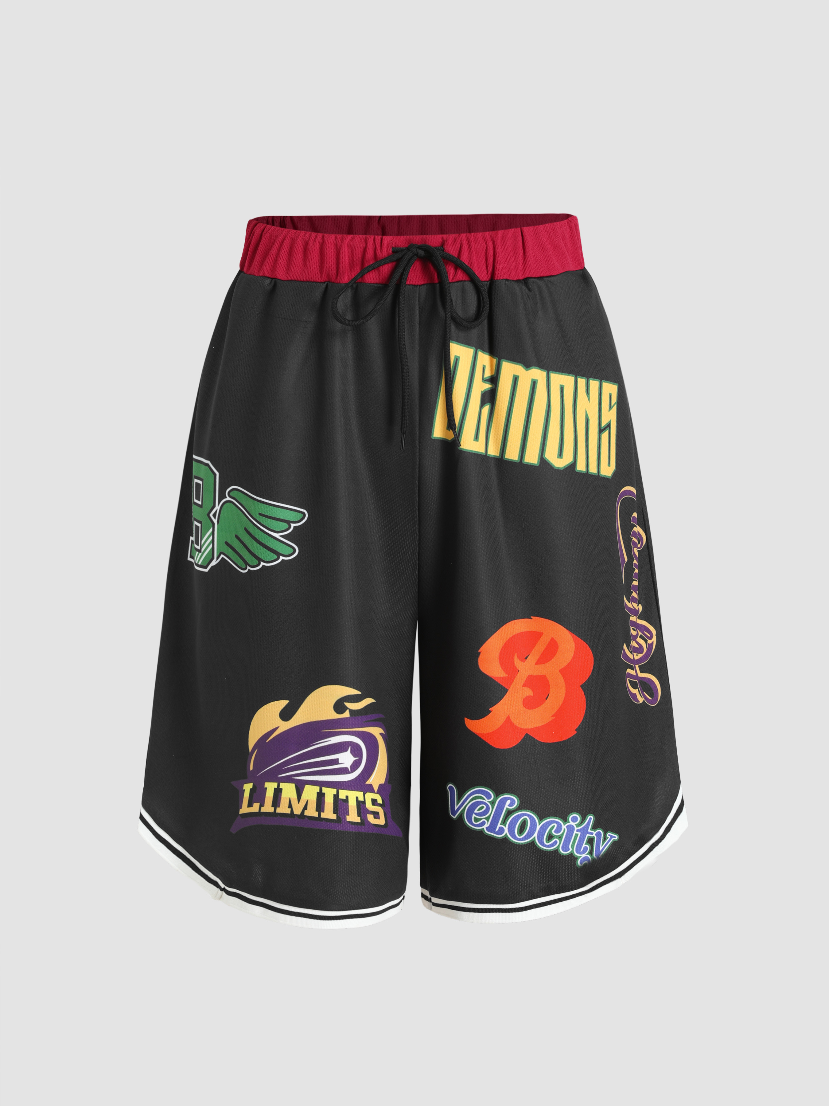 SHEIN EZwear Figure Graphic Elastic Waist Sweatpants | SHEIN A