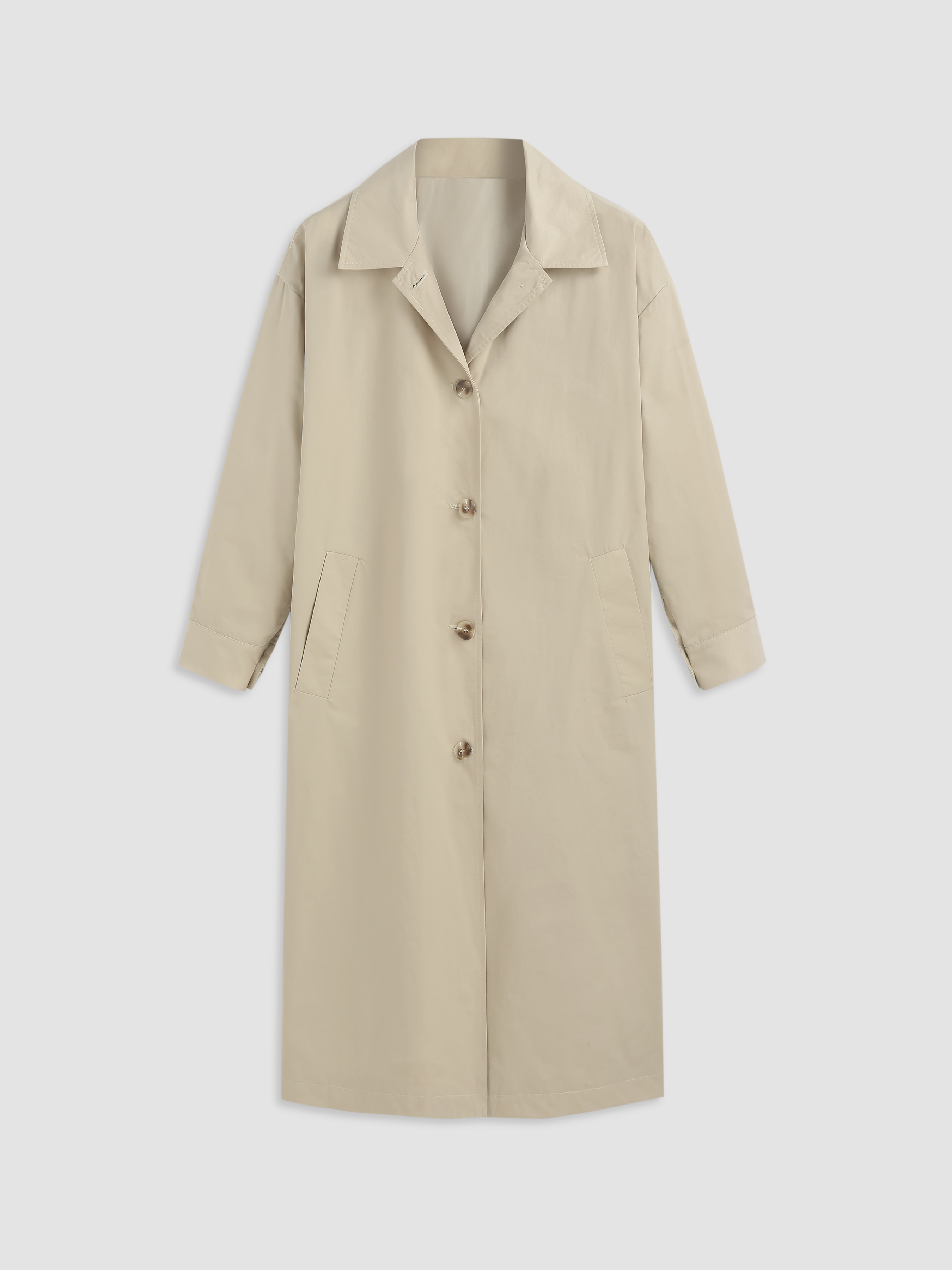 E.B.M[イービーエム] Trench Collar Overfit Button Jacket Maje Short Studded Trench Jacket | Saks Fifth Avenue