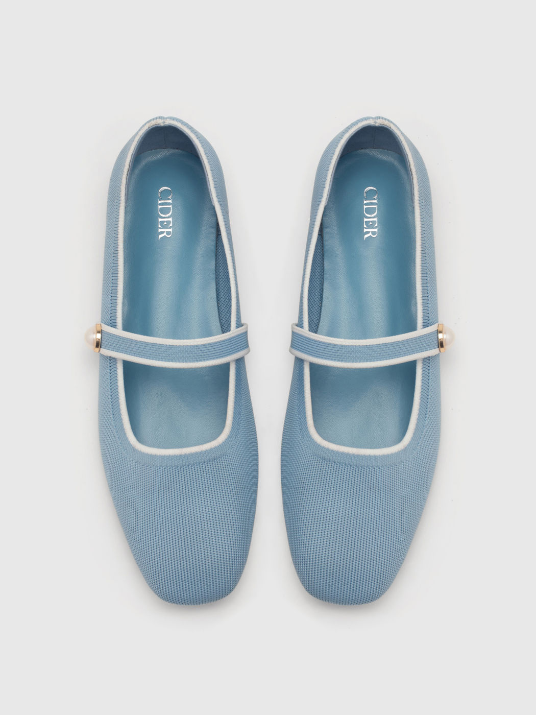 CC pearl Mary Jane flat shoes white main image 1