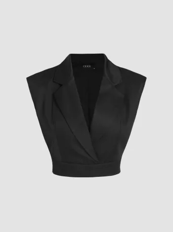 Woven Mid Rise Solid Corset Belt Wide Leg Trousers