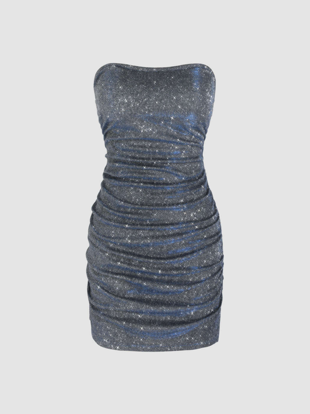 Sequins Pailletten Buis Gerimpelde Mini Jurk For Rencard Festival