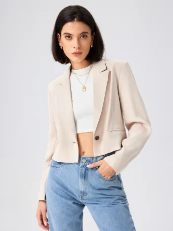 Blazer sartoriale cropped