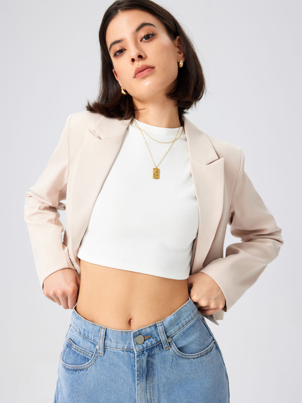 Kürzere zugeschnittene Blazer