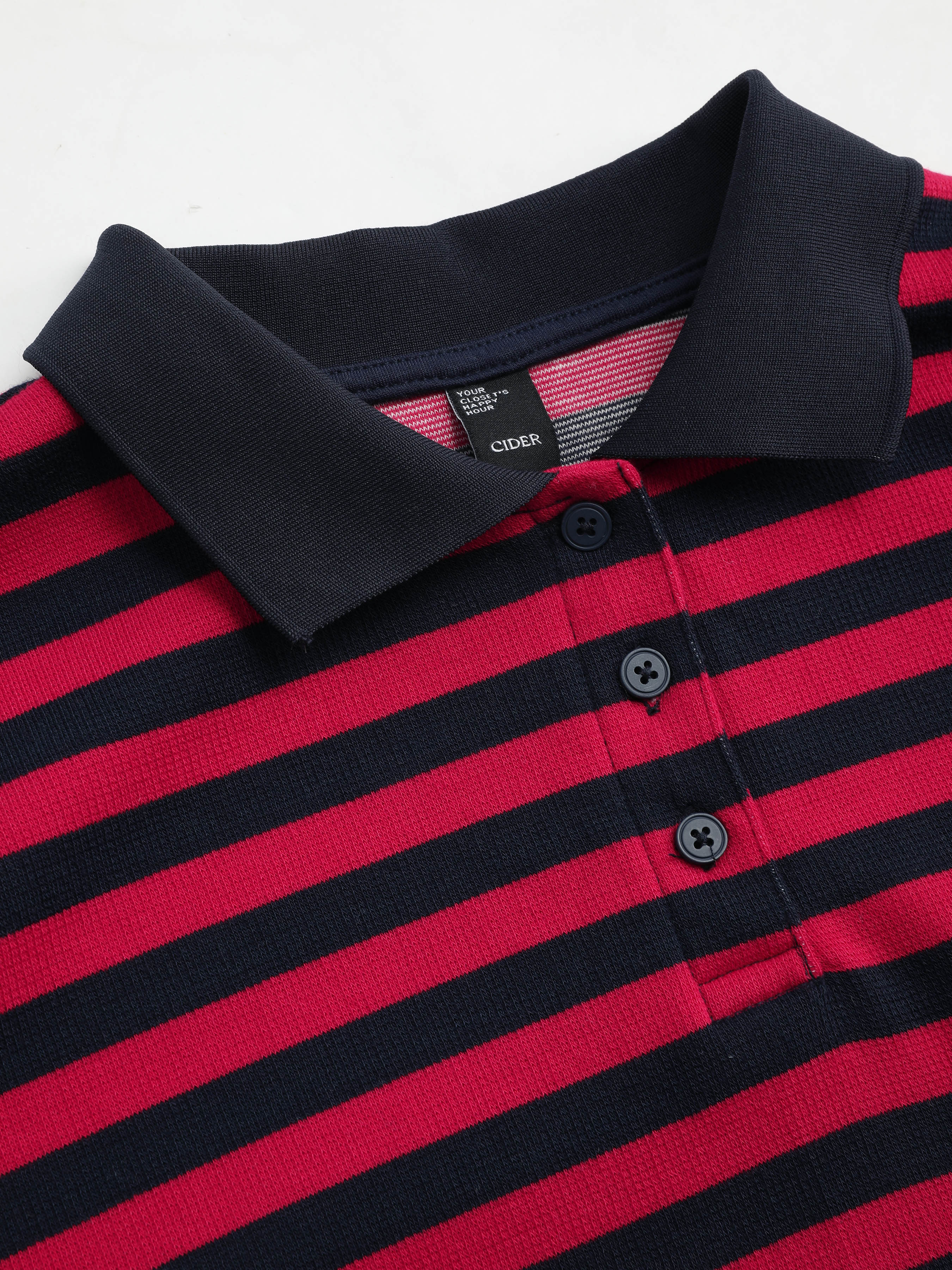 Polo discount striped sweatshirt