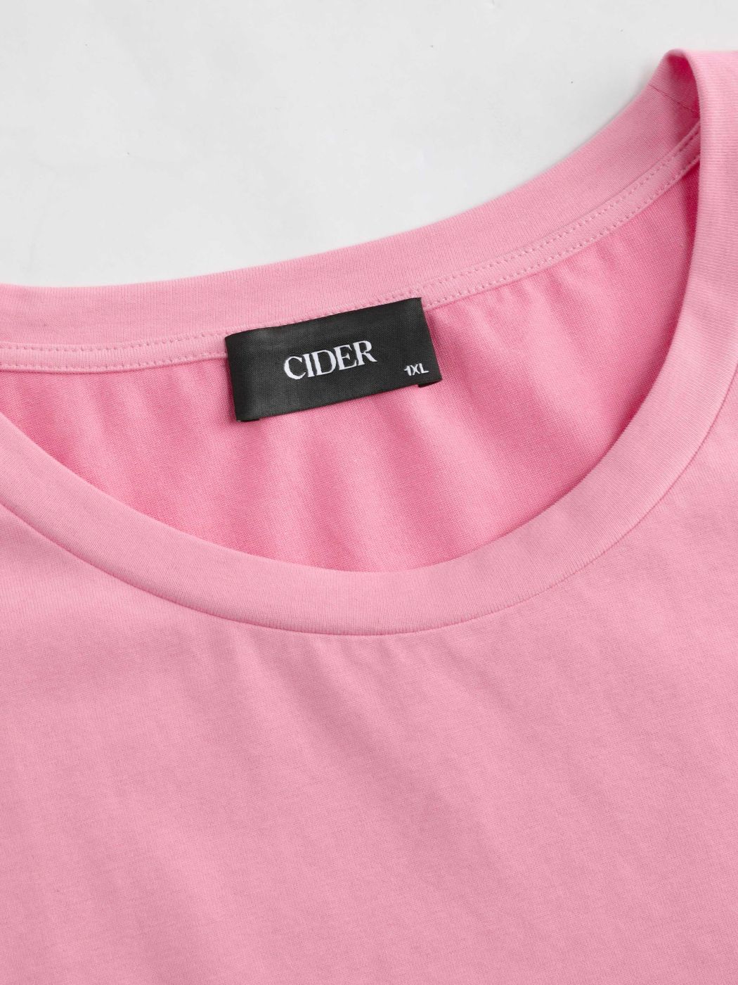 Round Neckline Oversized Crop Top Curve & Plus