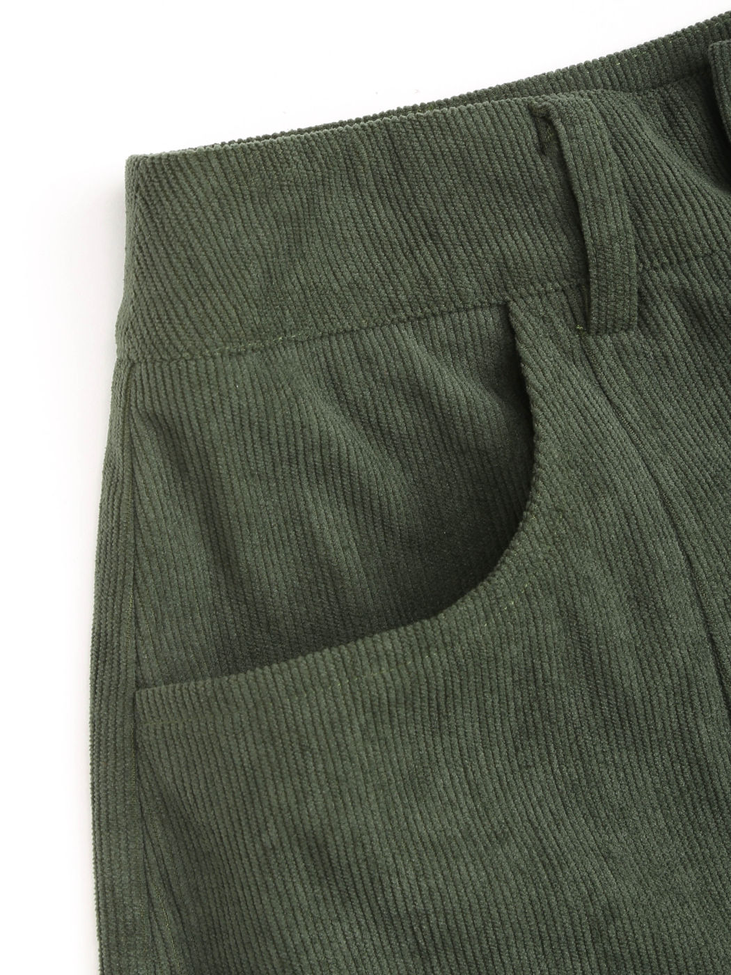  Cordhose Hohe Taille Einfarbige Plissierte Shorts