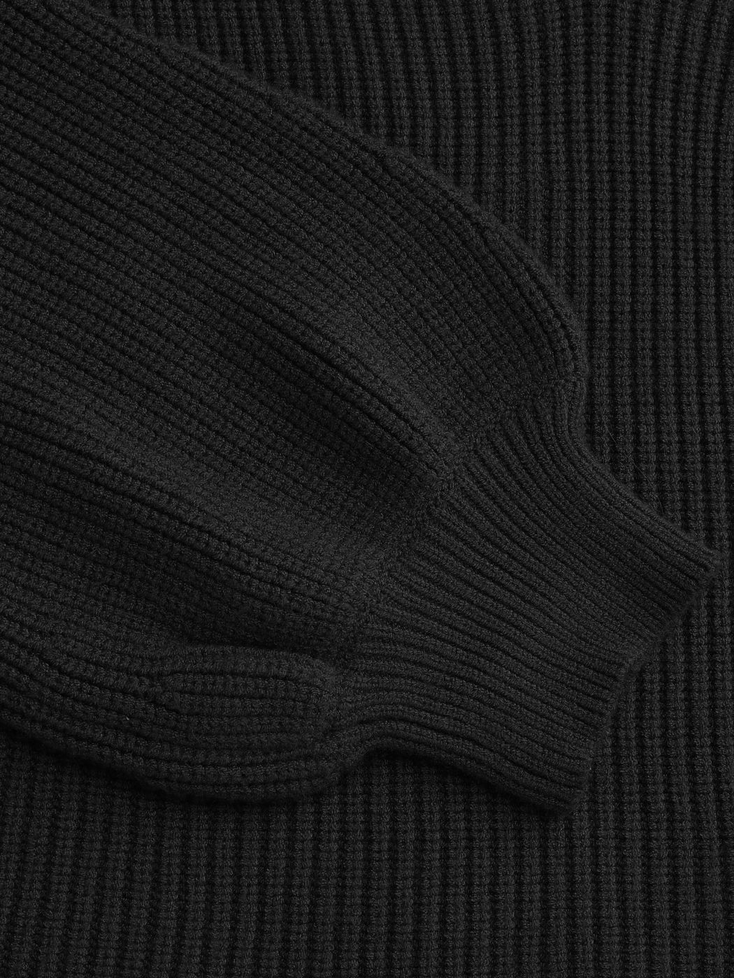 Strick V-Ausschnitt Solid Laternenärmel Oberteil Kurve & Plus