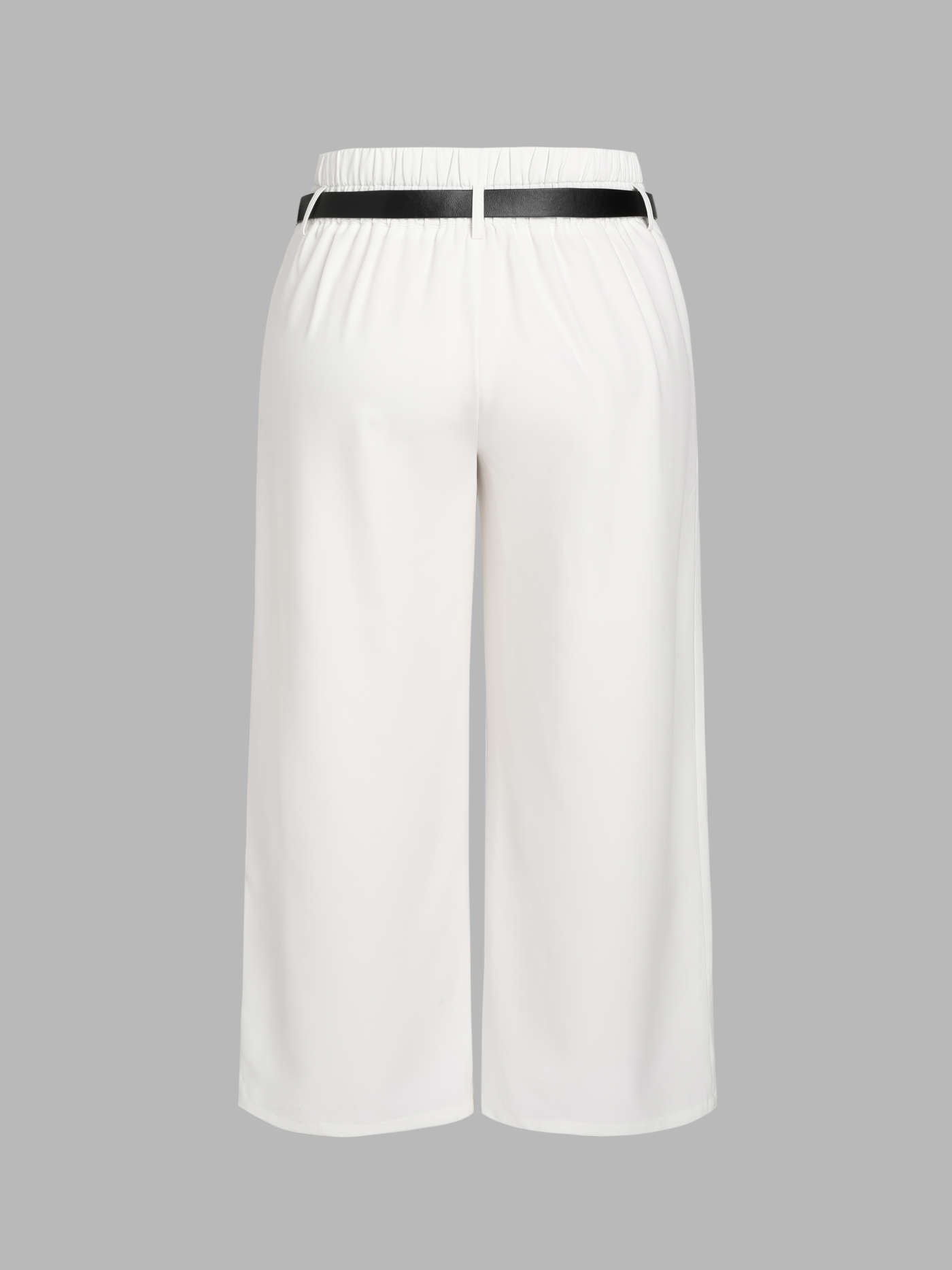 Belted Pleated Wide Leg Trousers Curve & Plus