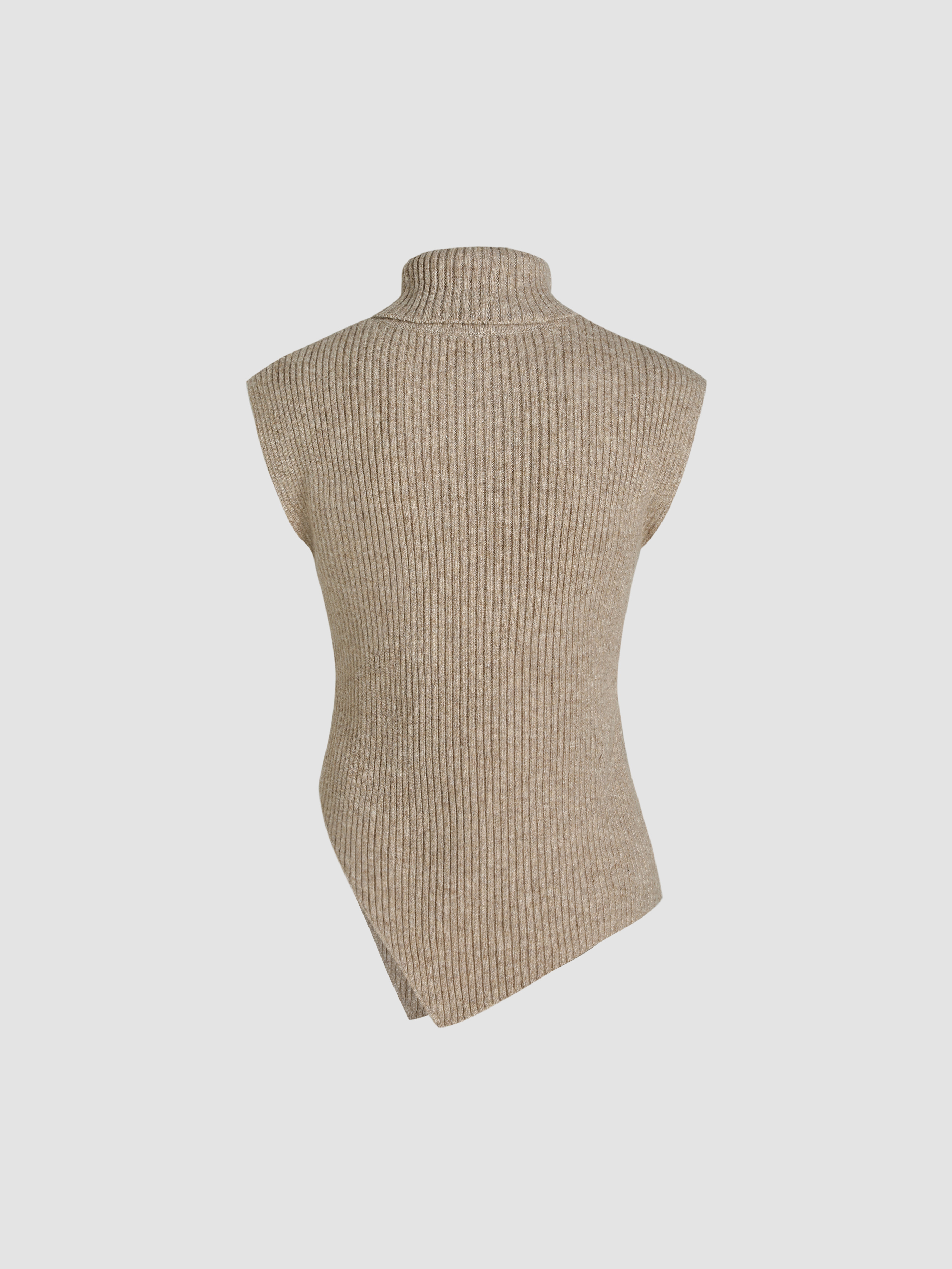 Hella WOOL HIGHNECK VEST ベージュ TheHigh-NeckWoolenVest-24AW-