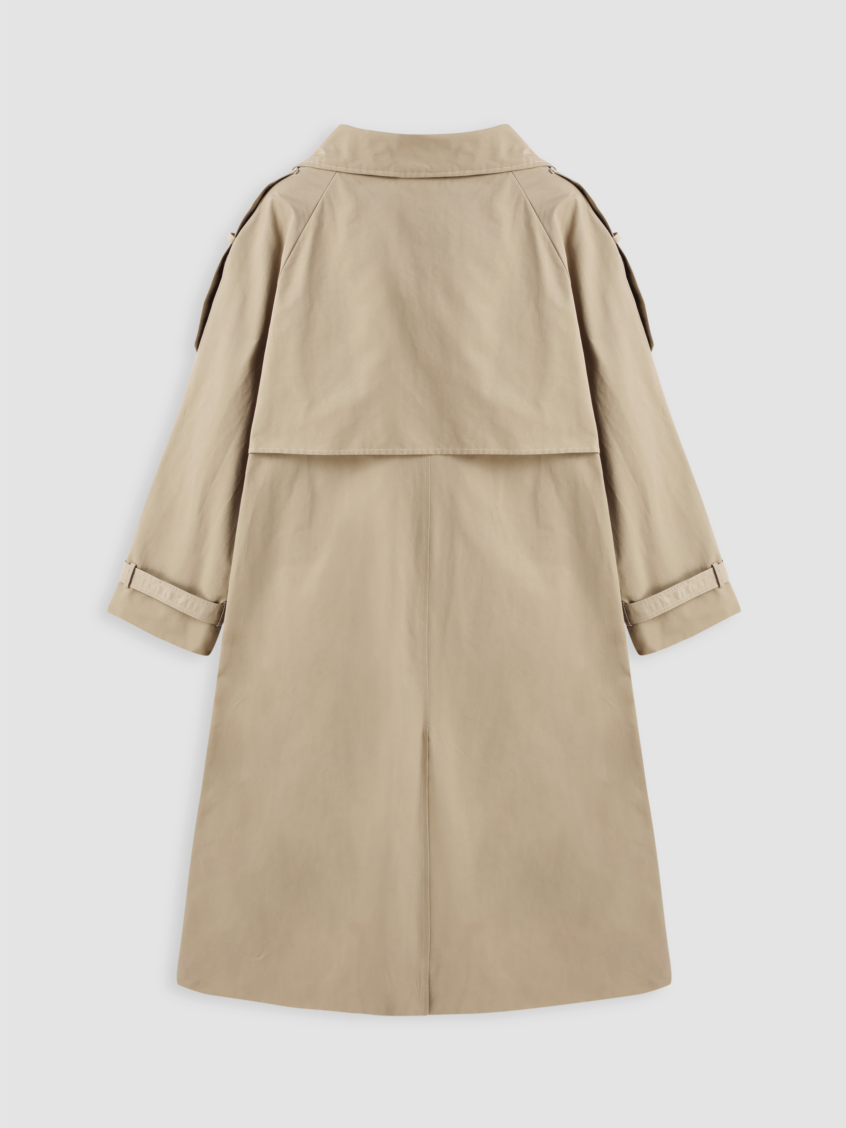 美品✨ENFOLD　SOUTIEN-COLLAR TRENCH COAT Curve & Plus Solid Collar Trench Coat With Belt For Daily Casual