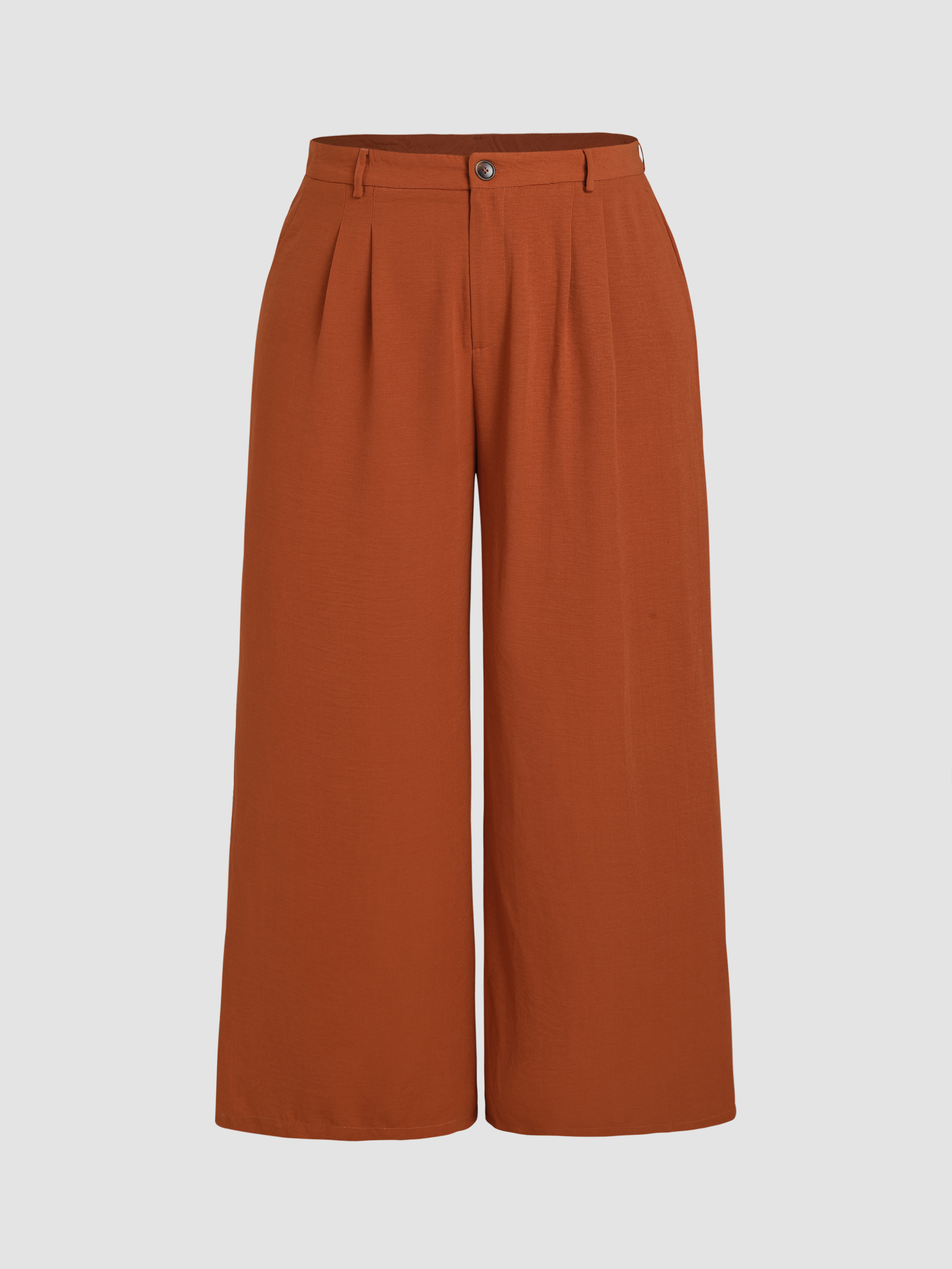 ruched wide leg trousers